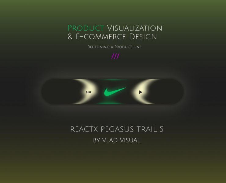 Nike ReactX Pegasus Trail 5 - Earth to Light — Интерфейсы, Брендинг на Dprofile