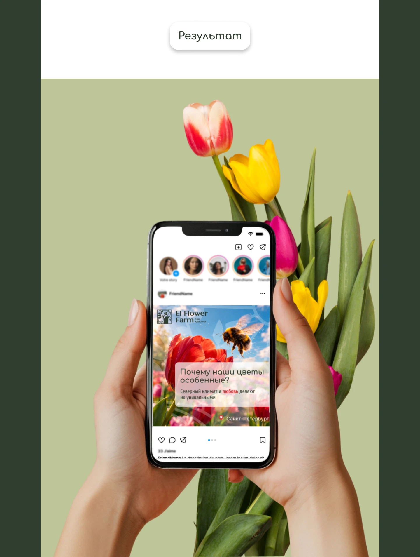 Баннеры и шаблоны для соцсетей для El Flower Farm — Изображение №3 — Маркетинг на Dprofile