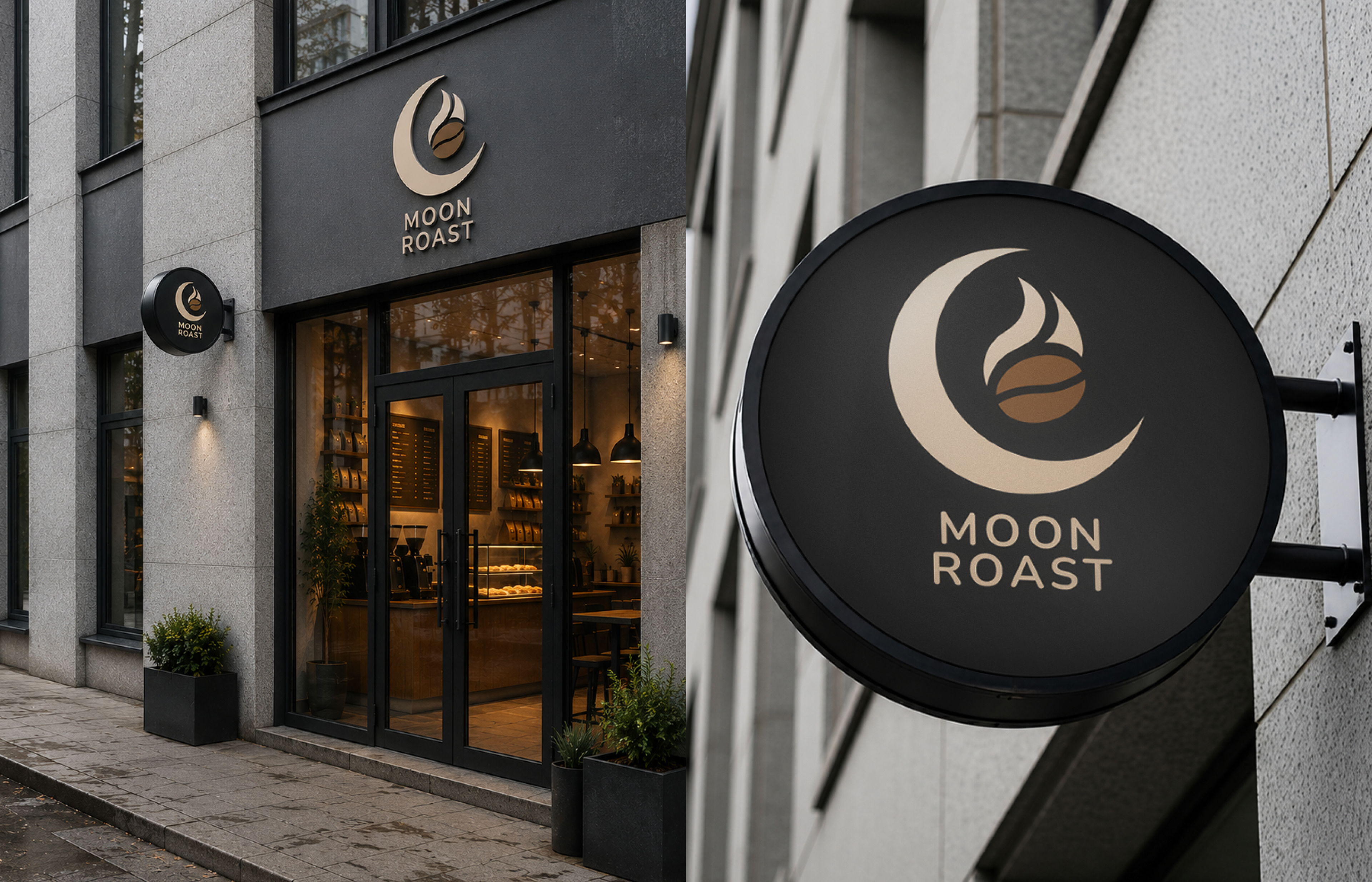 Moon Roast | Фирменный стиль кофейни — Изображение №4 — Брендинг на Dprofile