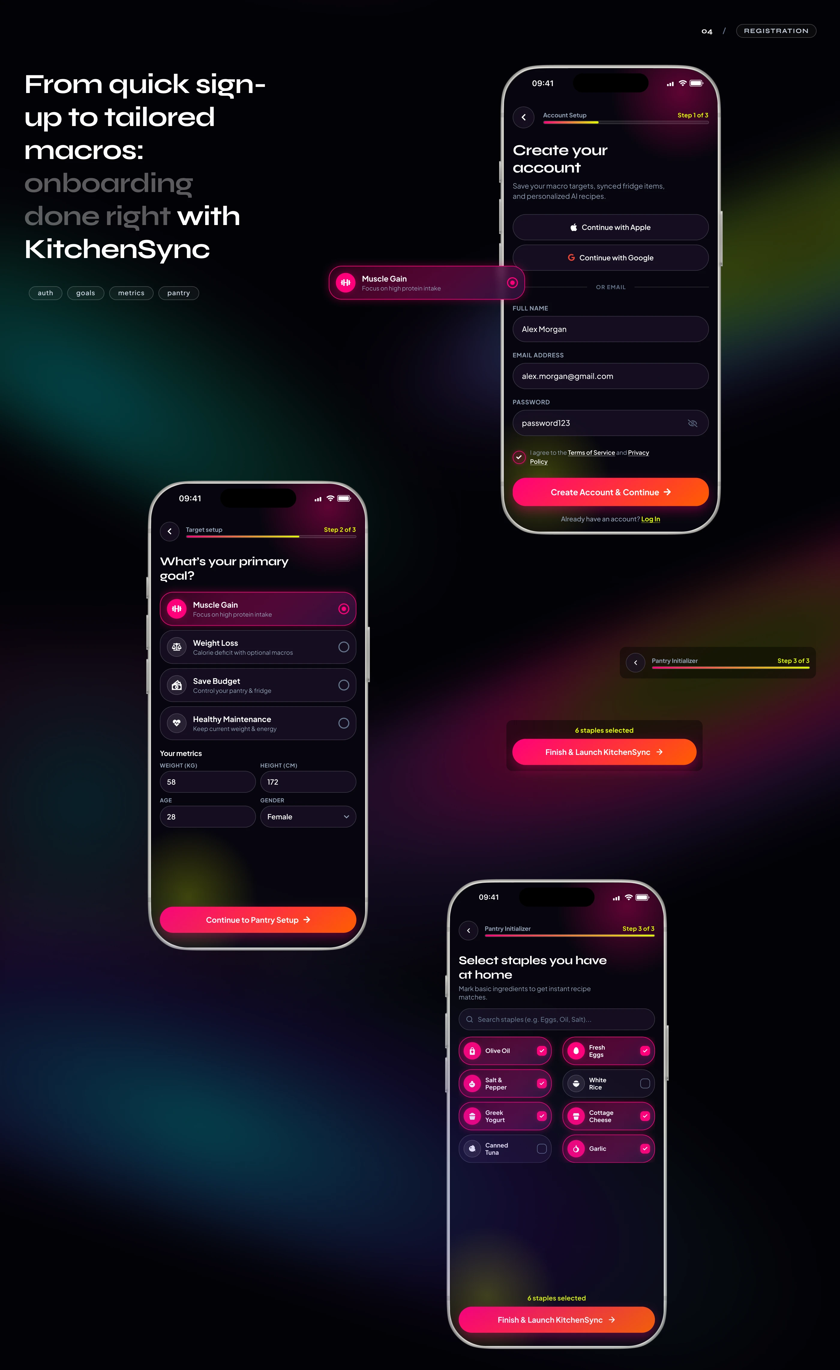 KitchenSync | Food App & UX UI Design — Изображение №3 — Интерфейсы на Dprofile