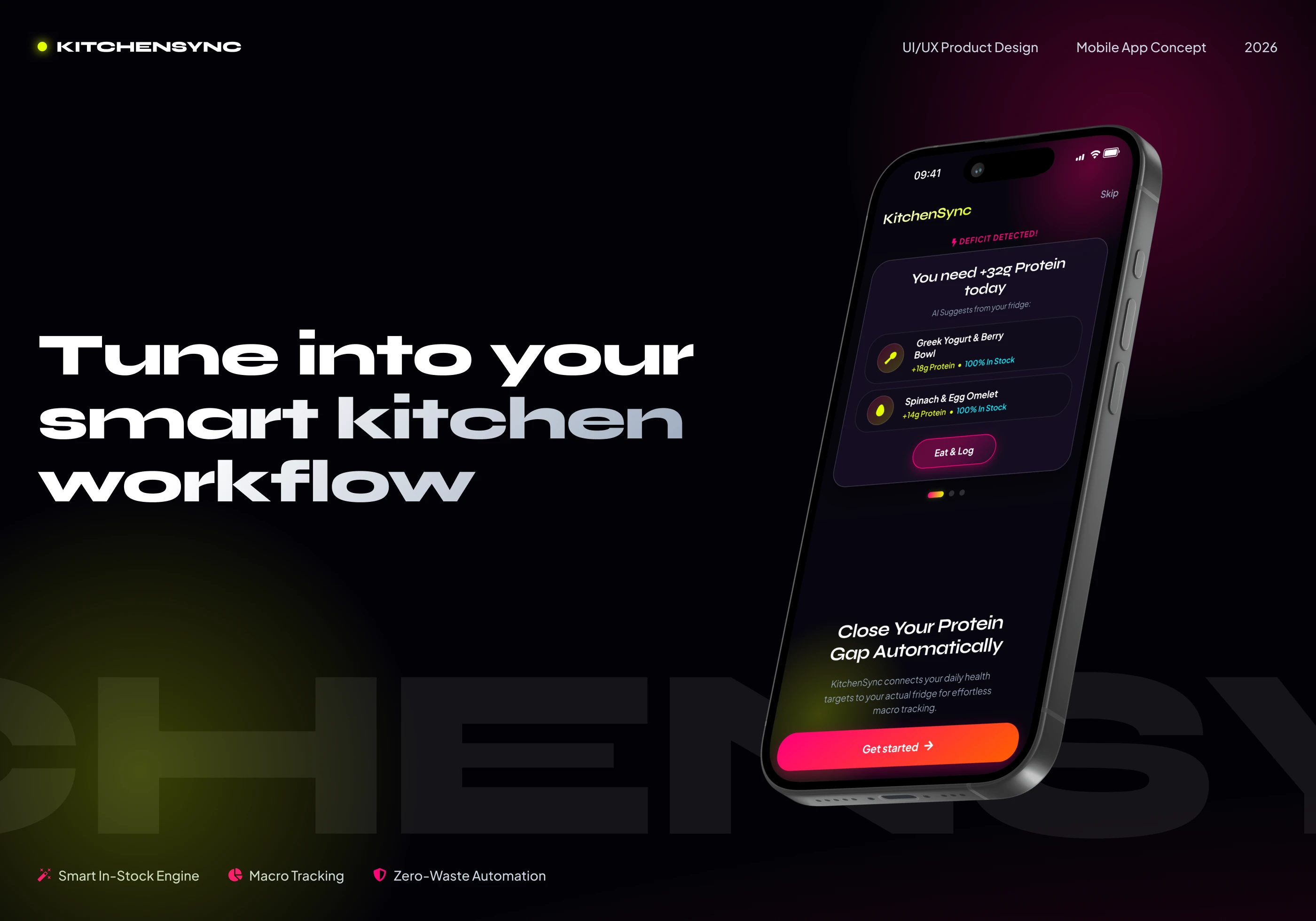 KitchenSync | Food App & UX UI Design — Изображение №1 — Интерфейсы на Dprofile