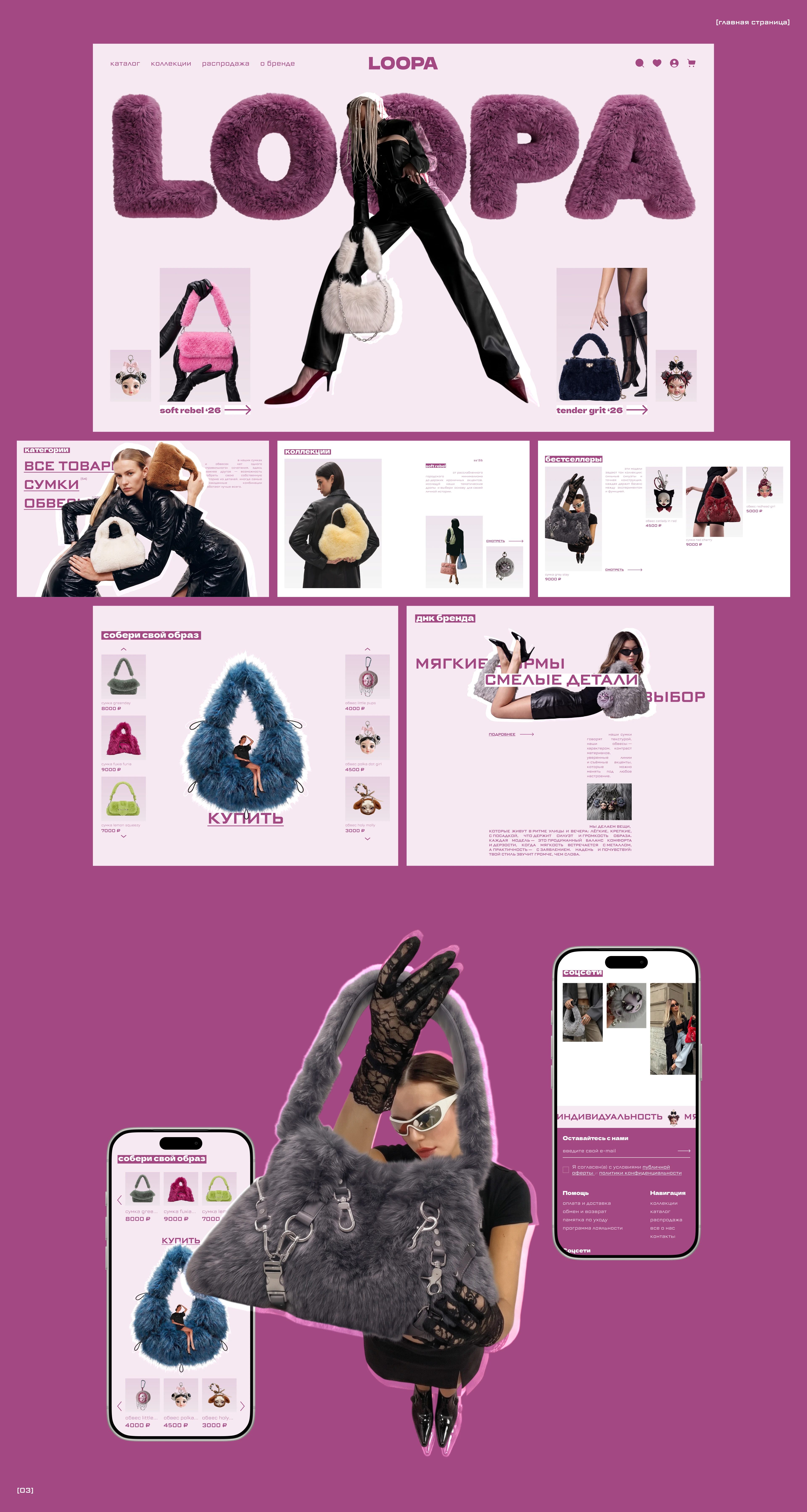LOOPA | E-COMMERCE UX/UI DESIGN — Изображение №4 — Интерфейсы, Брендинг на Dprofile