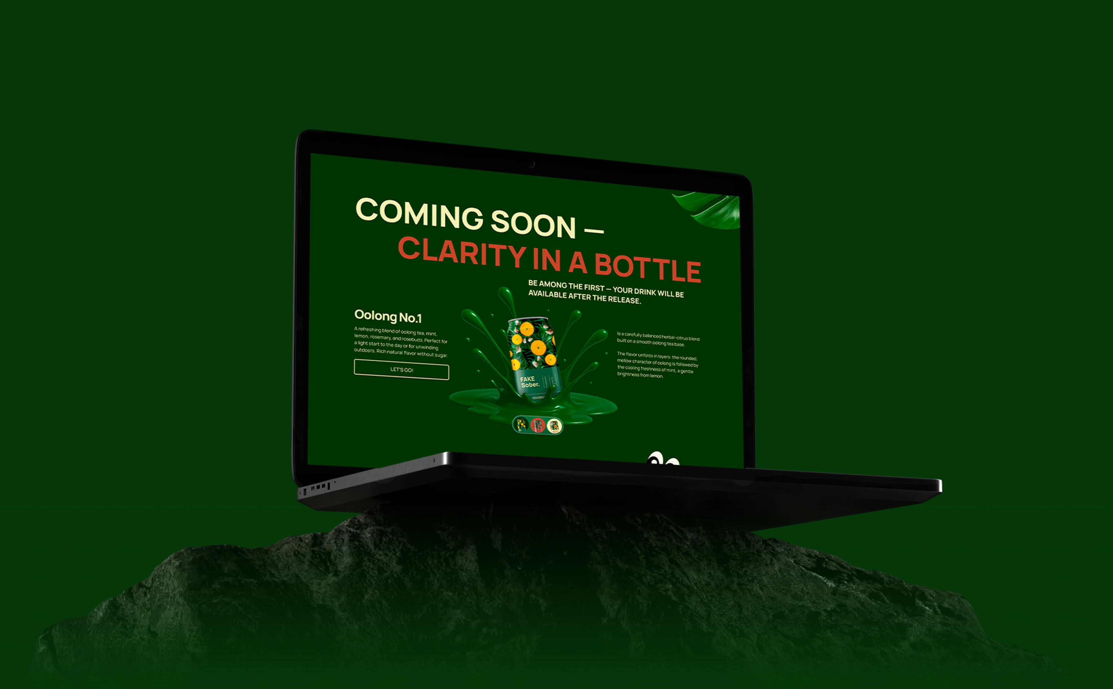 Fake Sober — Beverage Brand Website Design — Изображение №4 — Интерфейсы на Dprofile