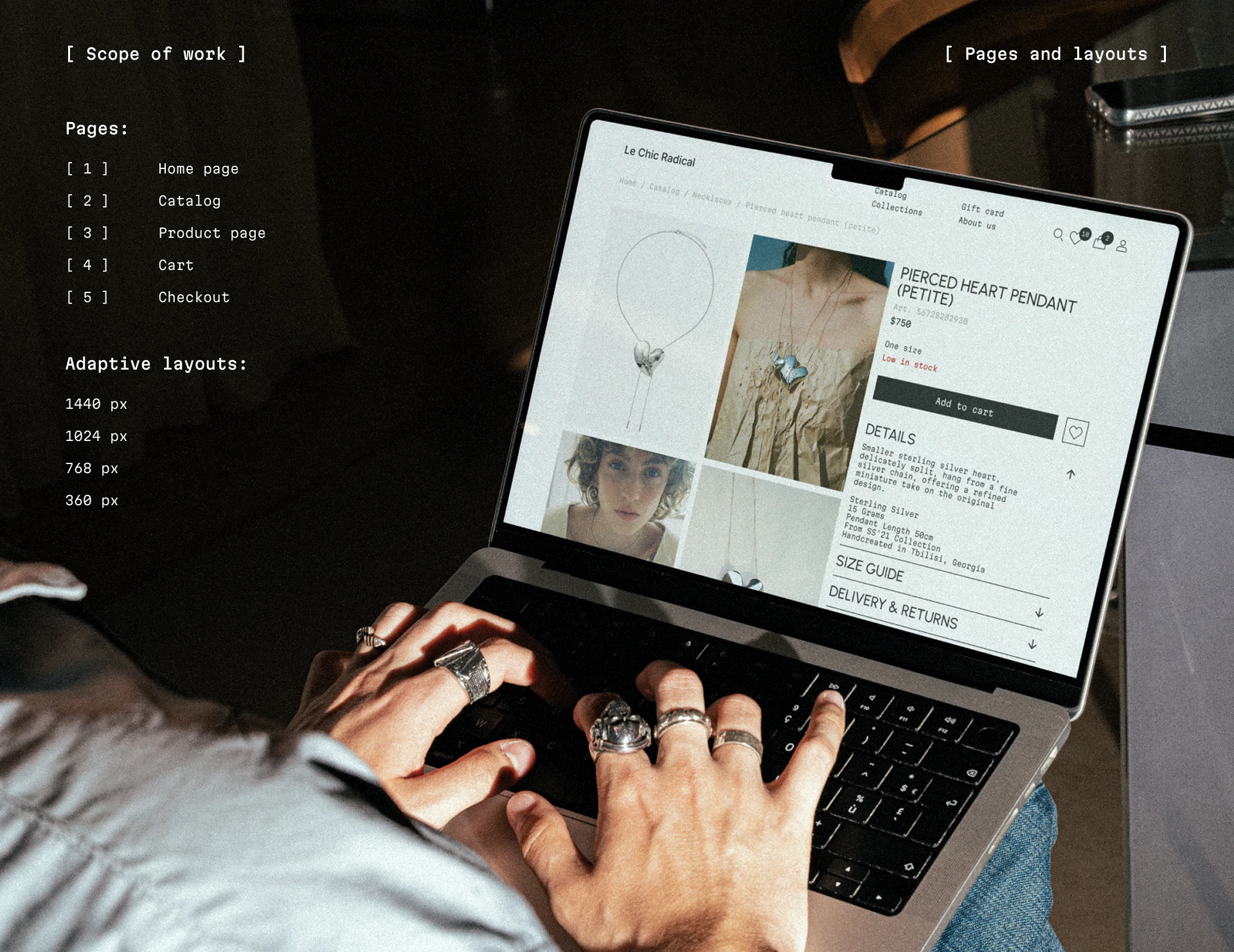 Le Chic Radical website redesign — Изображение №9 — Интерфейсы на Dprofile