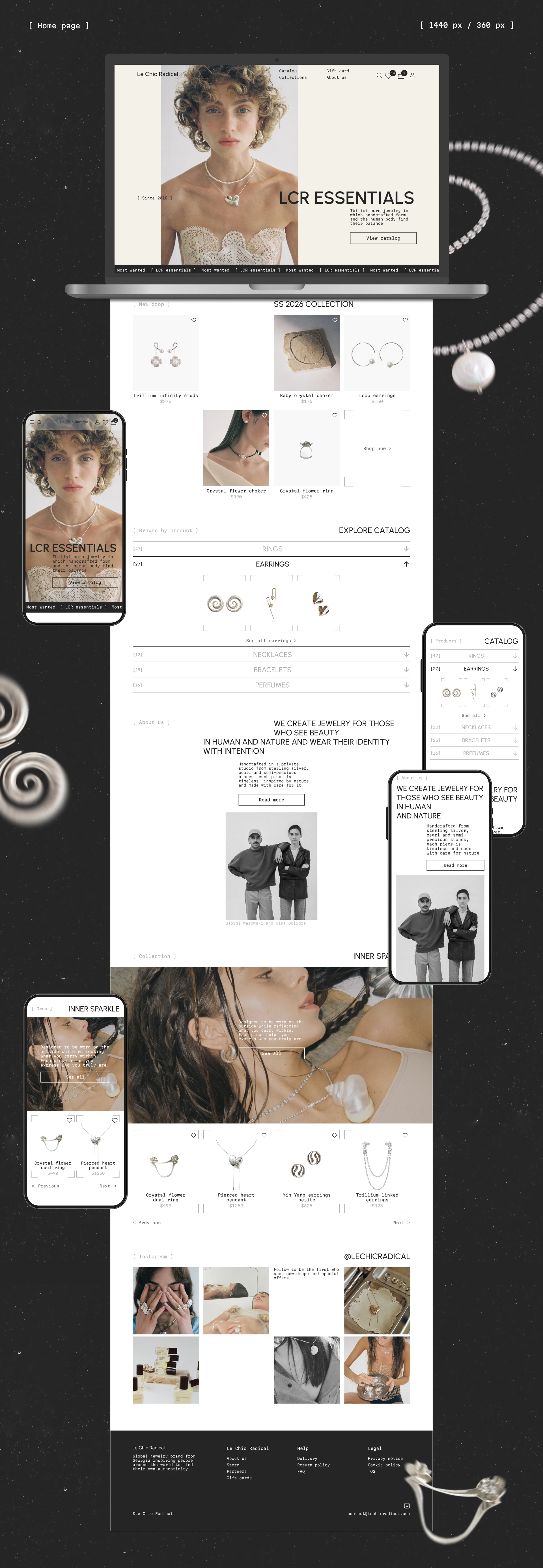 Le Chic Radical website redesign — Изображение №4 — Интерфейсы на Dprofile
