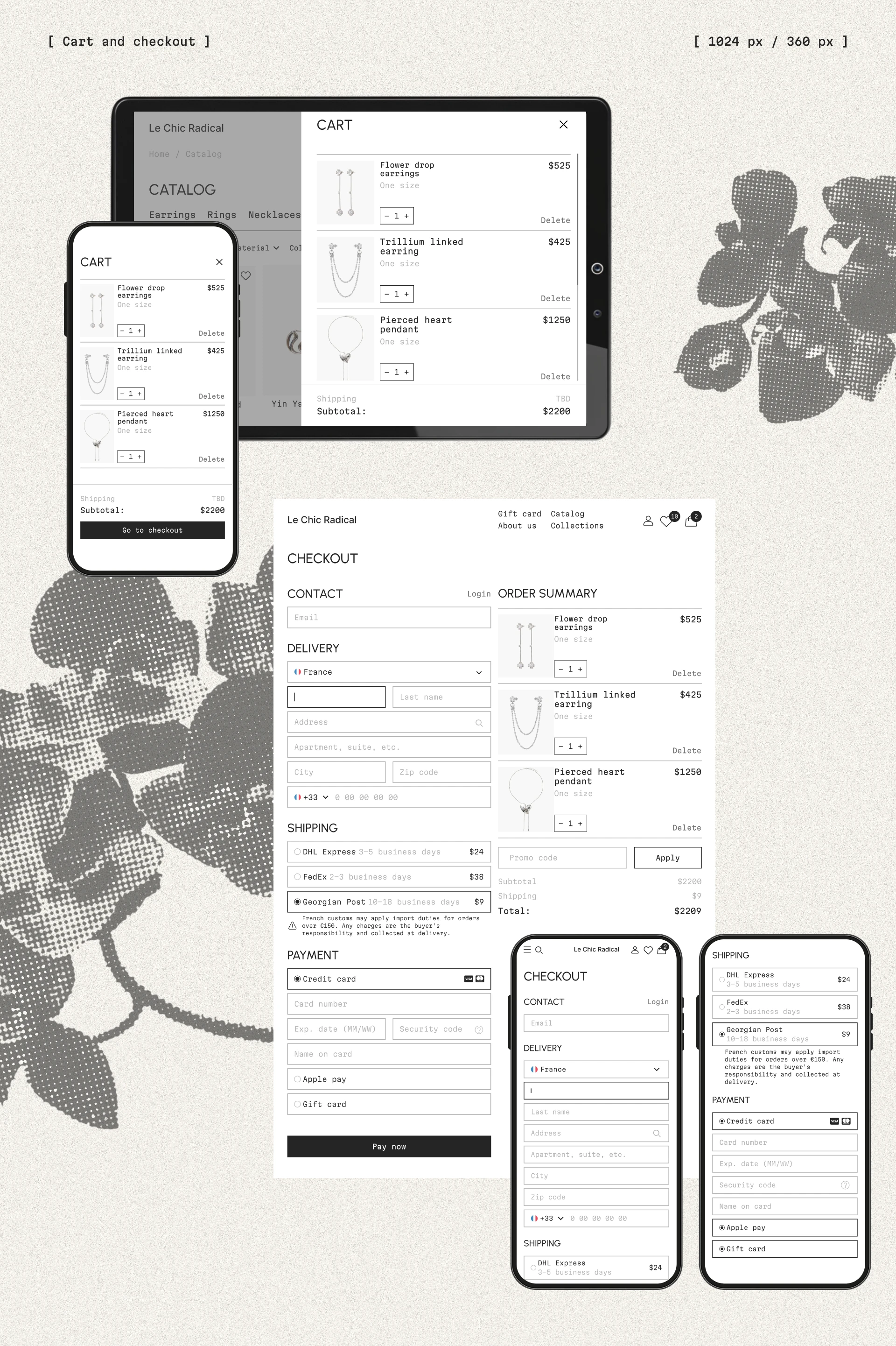 Le Chic Radical website redesign — Изображение №8 — Интерфейсы на Dprofile