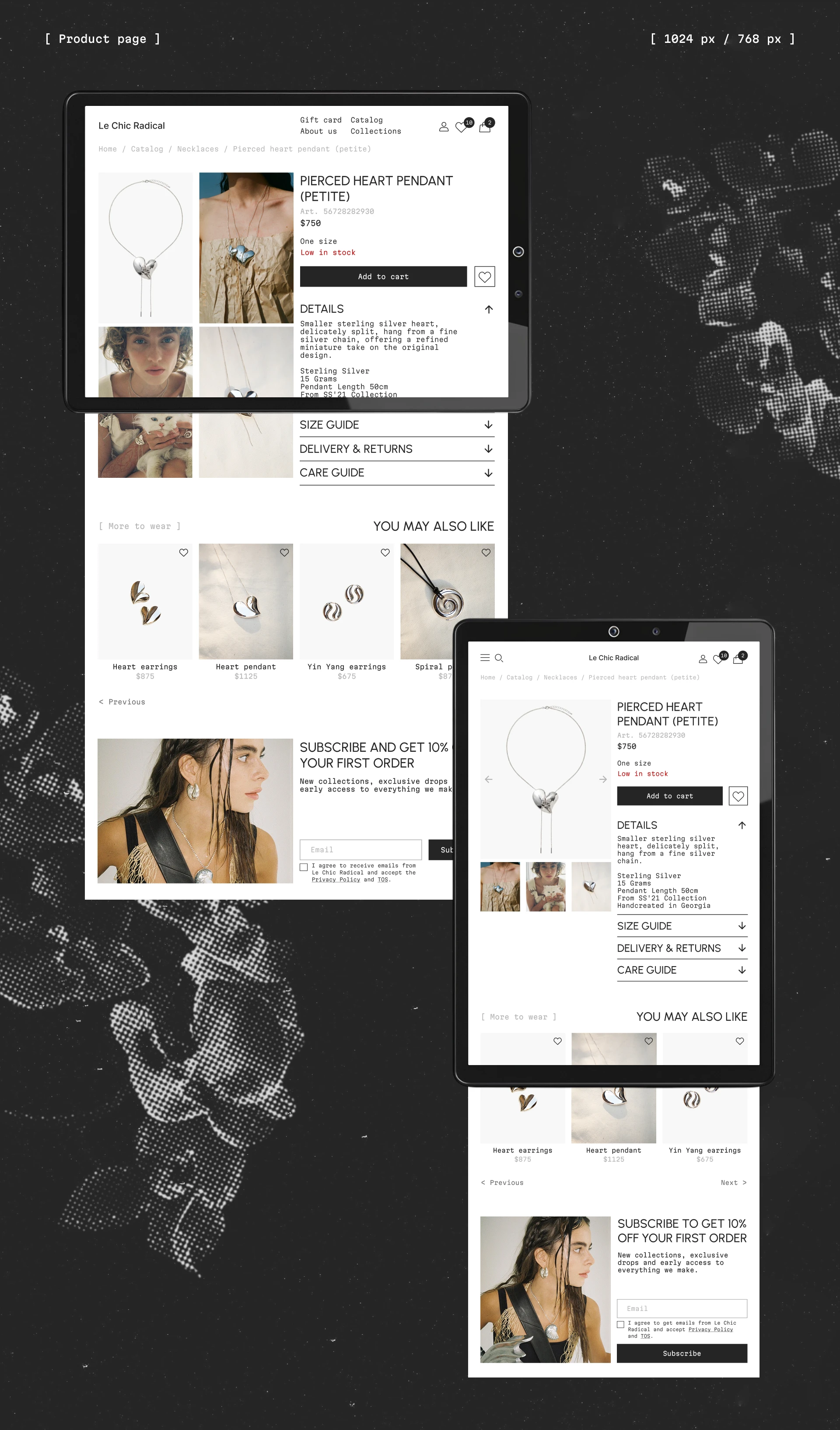 Le Chic Radical website redesign — Изображение №7 — Интерфейсы на Dprofile