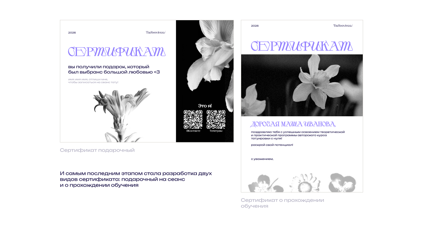 Фирменный стиль для тату-мастера — Изображение №8 — Брендинг на Dprofile