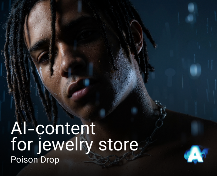 AI-контент для ювелирного магазина | Poison Drop — Нейро на Dprofile