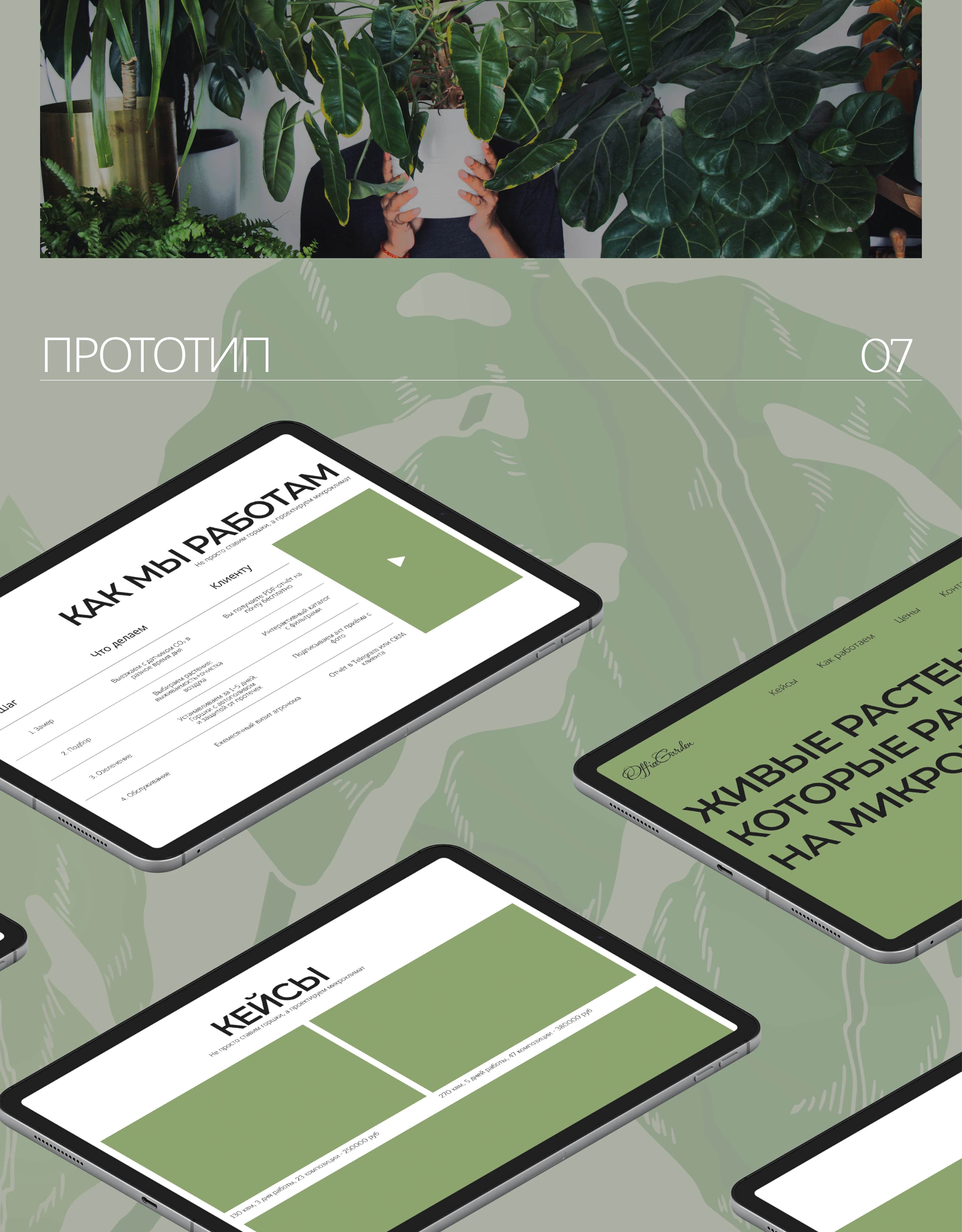 Landing "Office Garden" — Изображение №5 — Интерфейсы, Графика на Dprofile