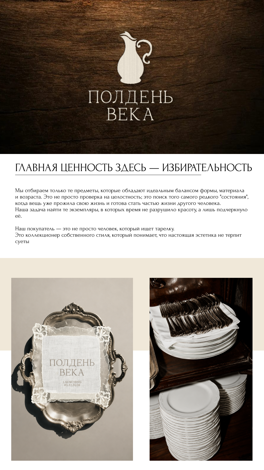 Фирменный стиль магазина «Полдень века» — Изображение №3 — Брендинг на Dprofile