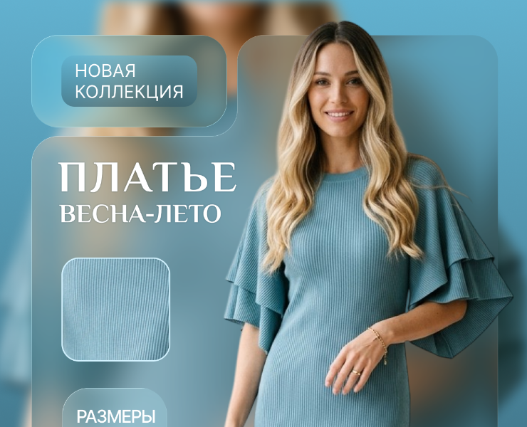 Разработка инфографики для карточки товара «Женское платье» — Графика на Dprofile