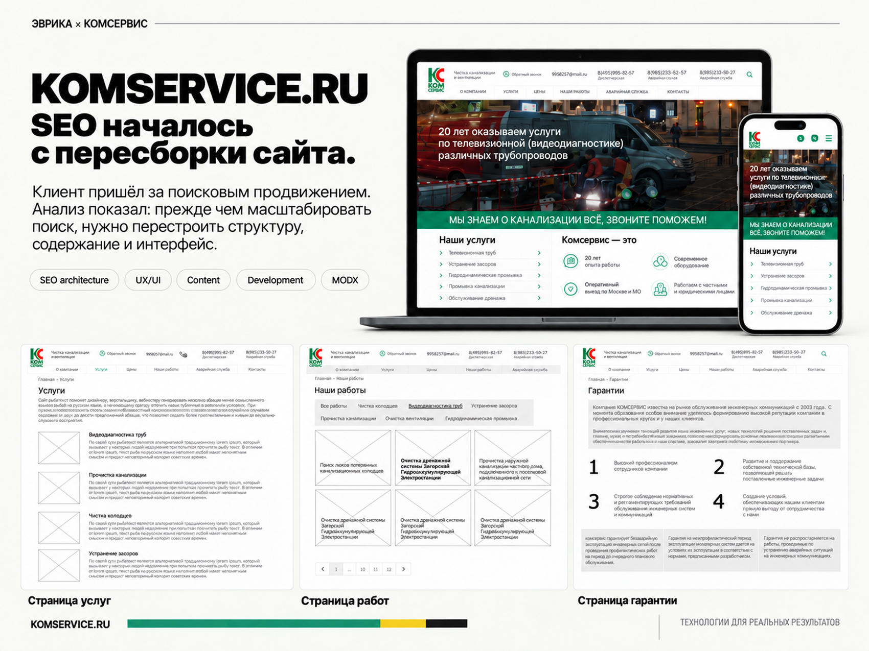 Комсервис | Сервисная компания — Изображение №1 — Интерфейсы, Графика на Dprofile
