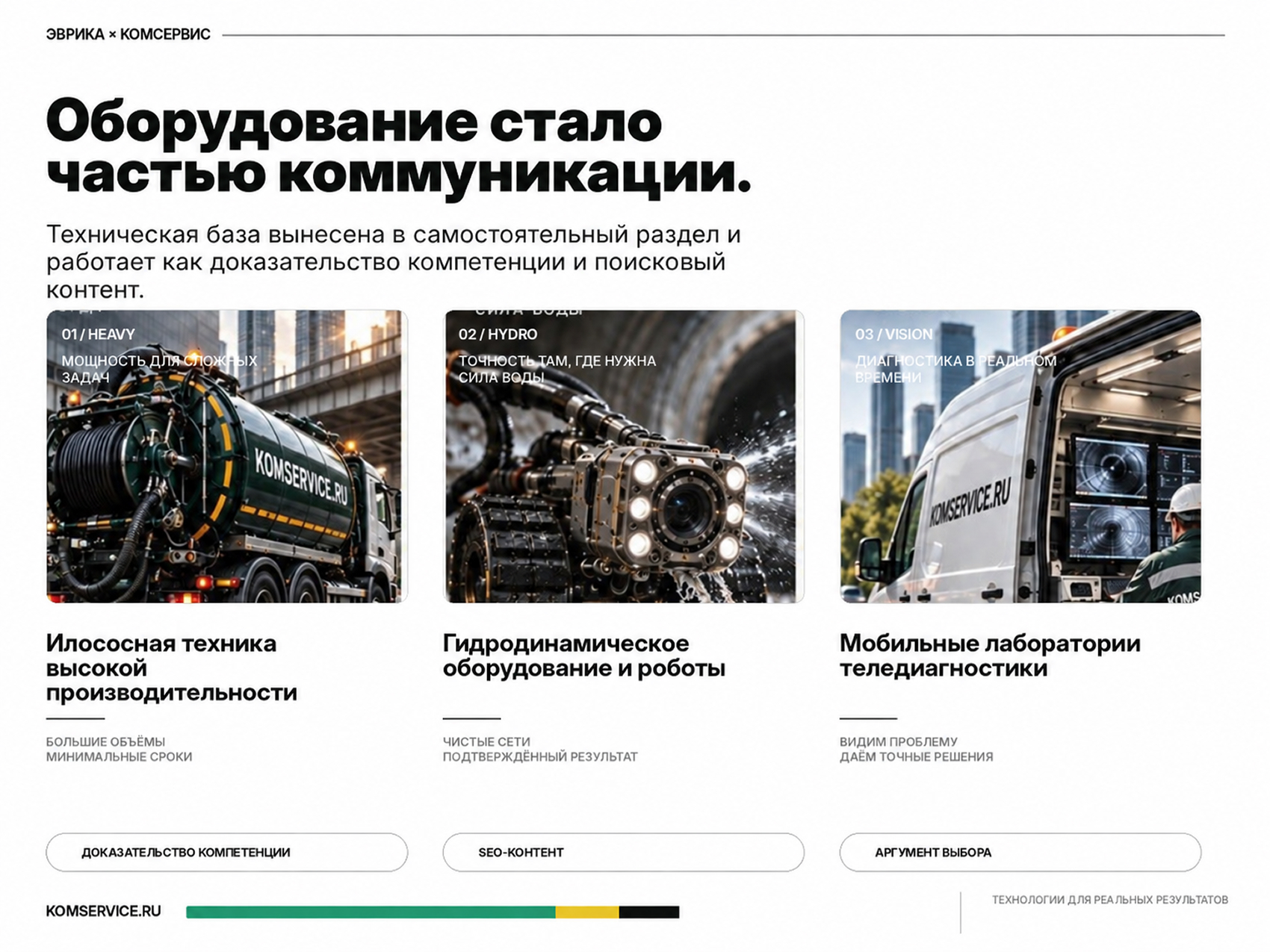 Комсервис | Сервисная компания — Изображение №7 — Интерфейсы, Графика на Dprofile