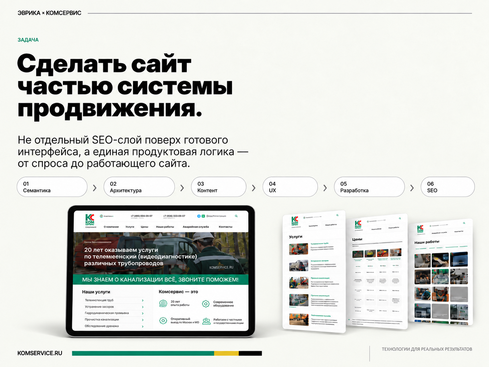 Комсервис | Сервисная компания — Изображение №3 — Интерфейсы, Графика на Dprofile