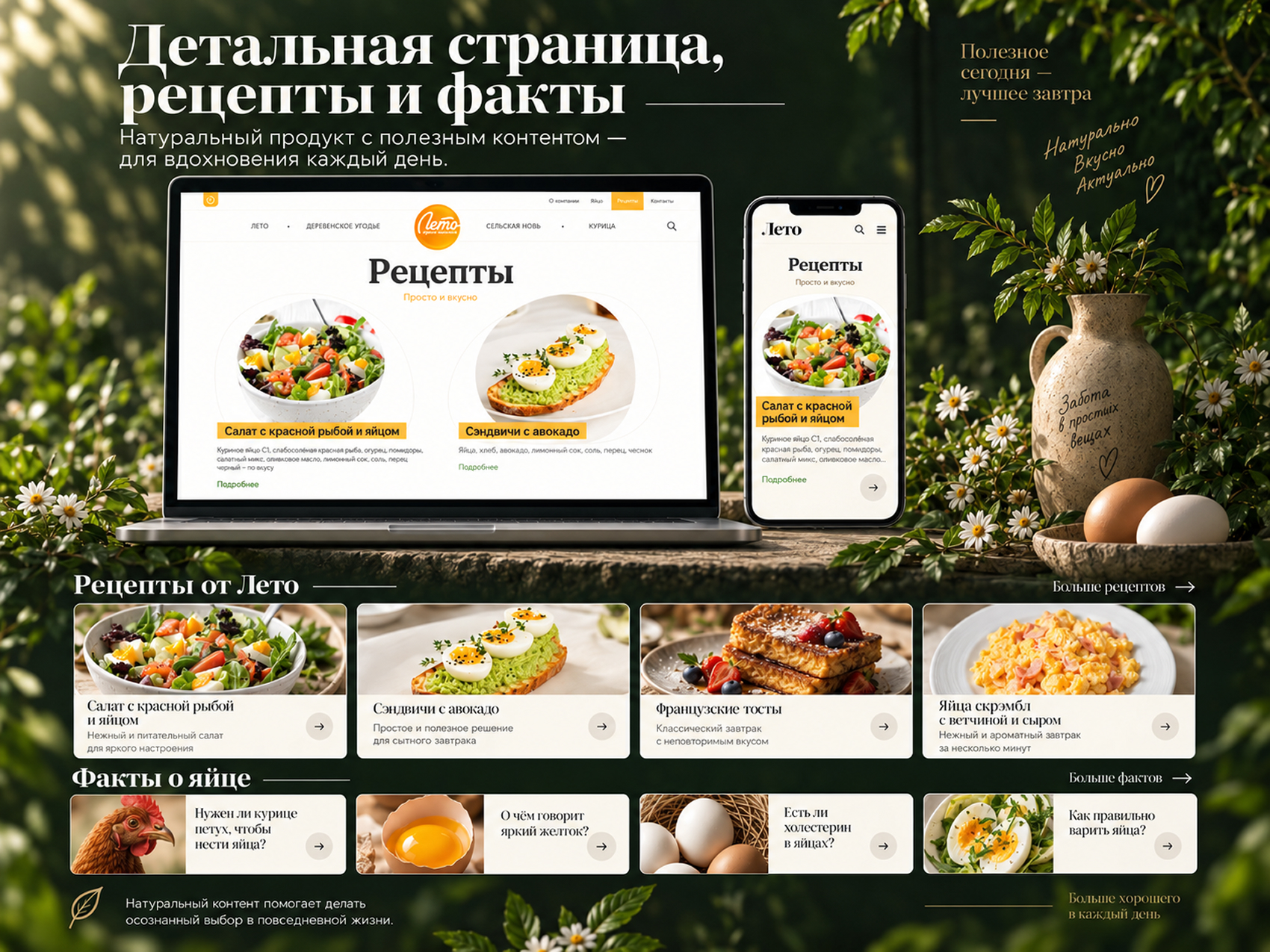 Корпоративный сайт для Группы компаний «Лето» — Изображение №3 — Интерфейсы, Графика на Dprofile