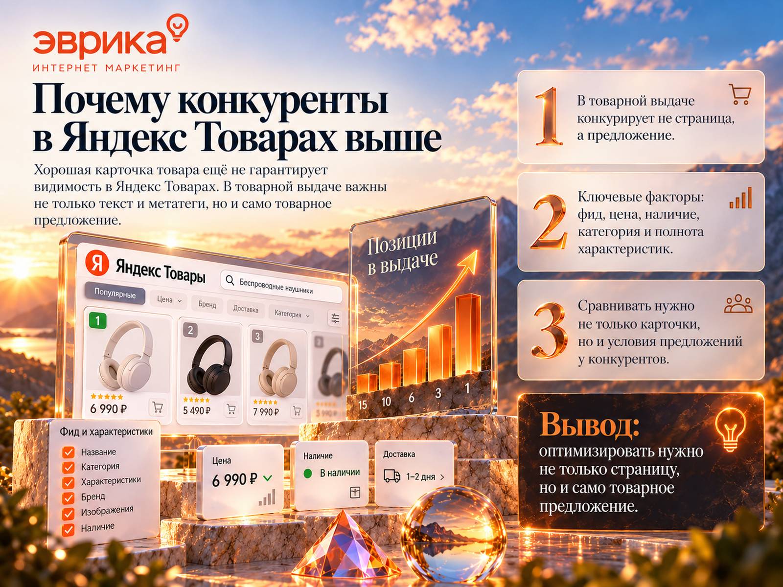 Серия editorial-разворотов Эврики о стратегии, аналитике, дизайне и продвижении. — Изображение №2 — Интерфейсы, 3D на Dprofile
