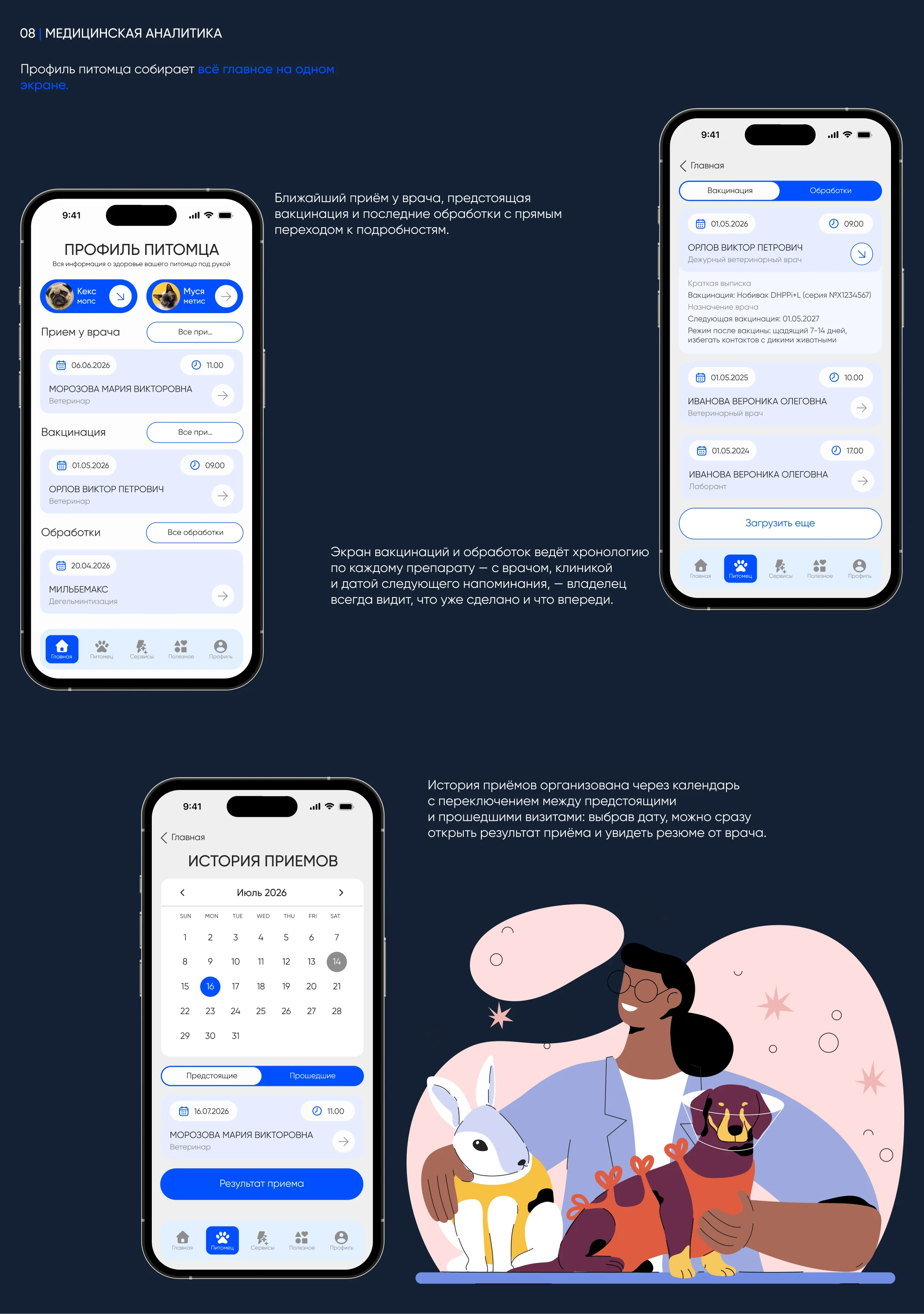 MedPet || mobile app — Изображение №10 — Интерфейсы на Dprofile