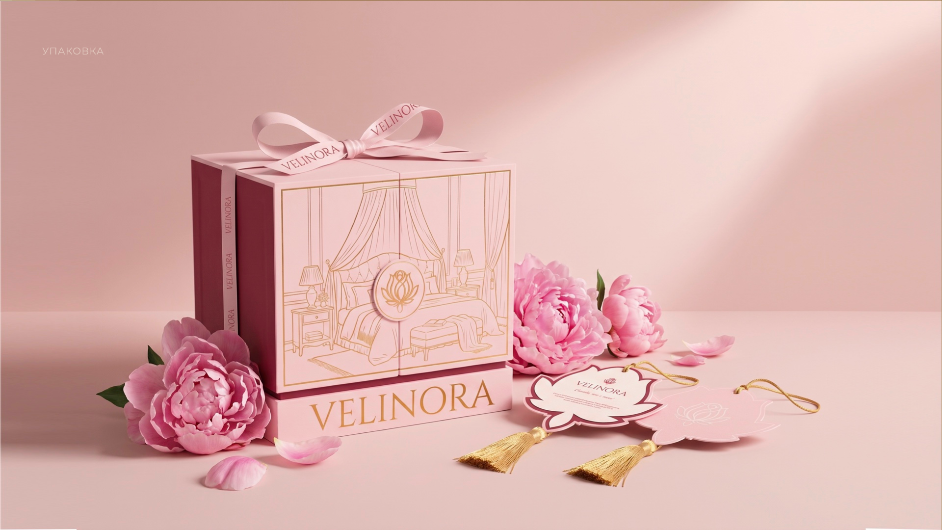 VELINORA айдентика/фирменный стиль для бренда постельного белья — Изображение №23 — Брендинг на Dprofile