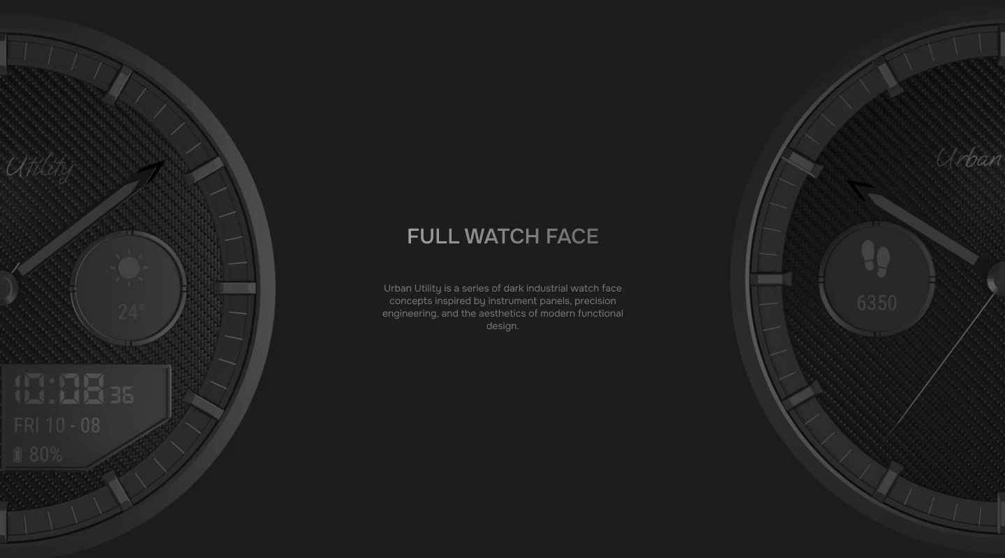 Urban Utility Carbon / Концепт watch face для HUAWE — Изображение №2 — 3D на Dprofile