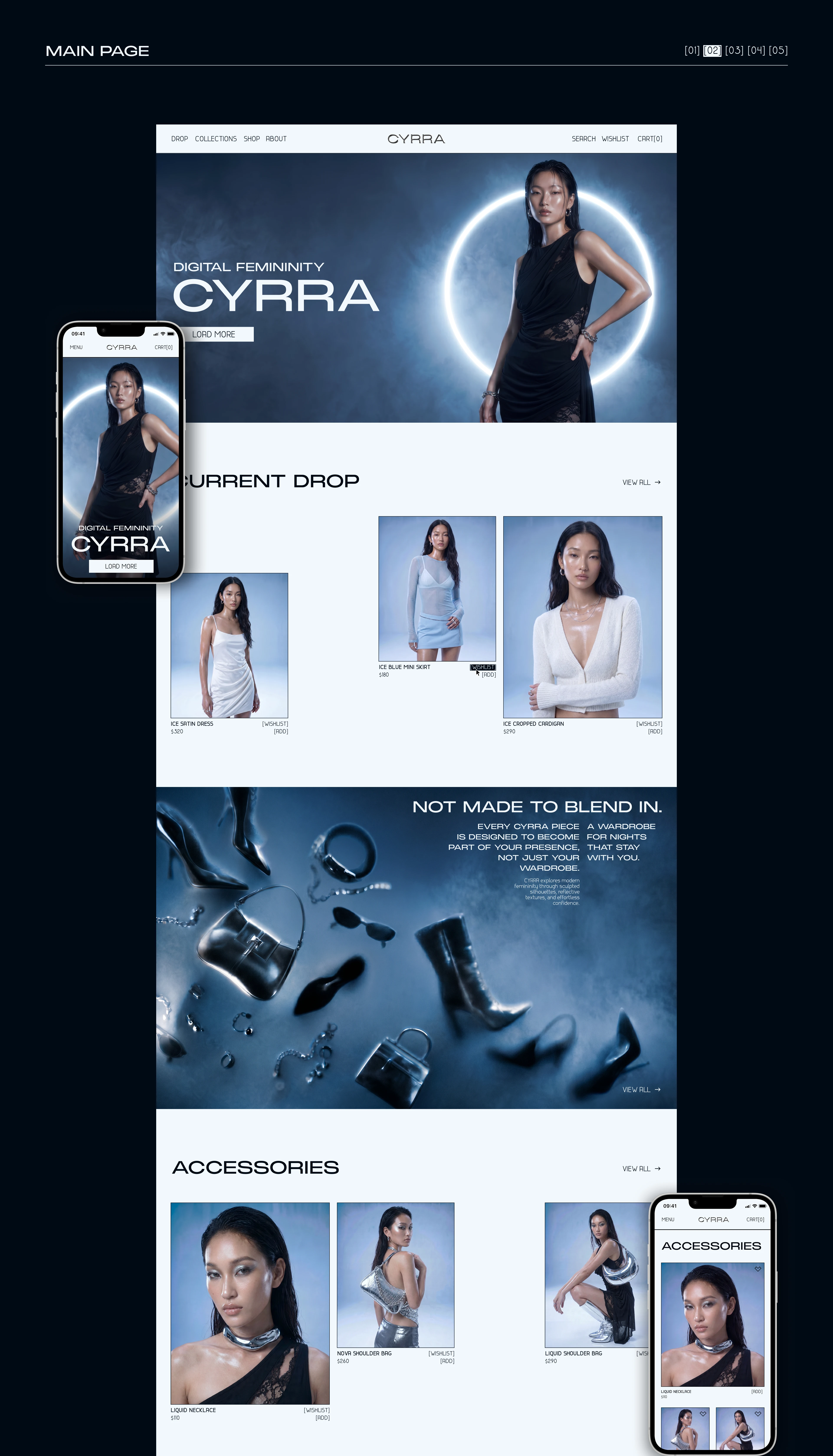 CYRRA — Fashion E-commerce UI/UX Design Concept — Изображение №4 — Интерфейсы на Dprofile