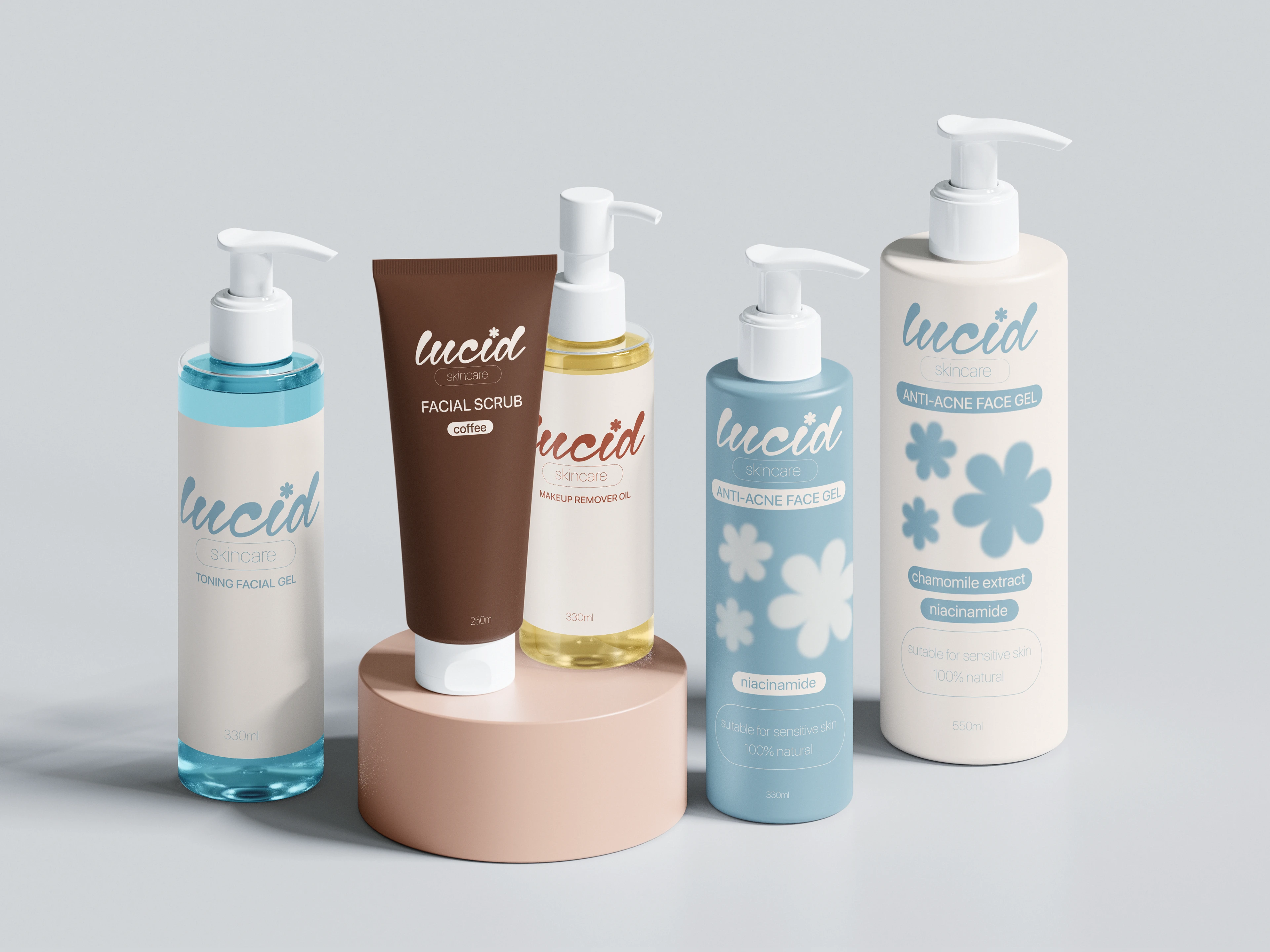 Айдентика Lucid Skincare — Изображение №12 — Брендинг на Dprofile