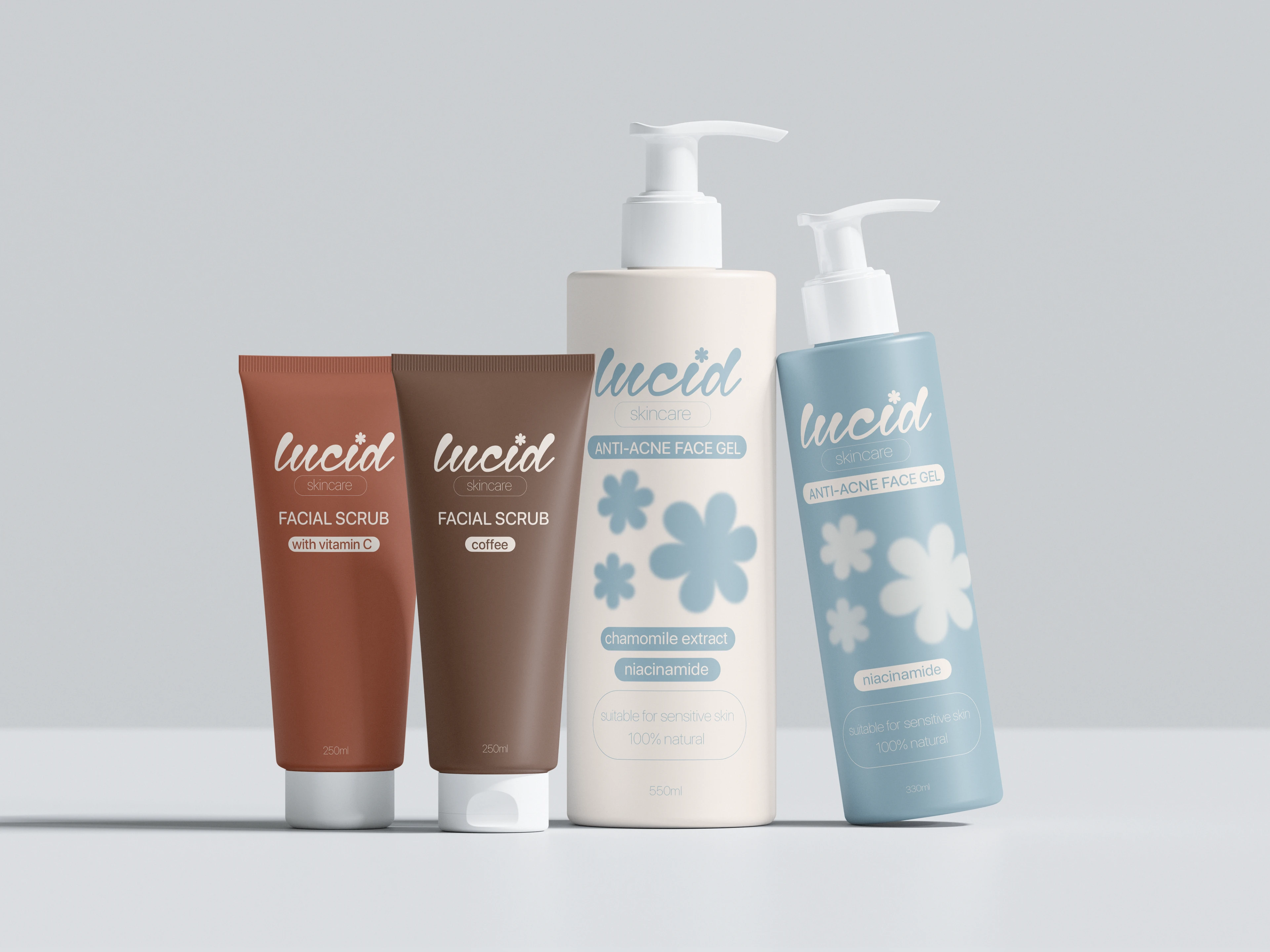 Айдентика Lucid Skincare — Изображение №10 — Брендинг на Dprofile