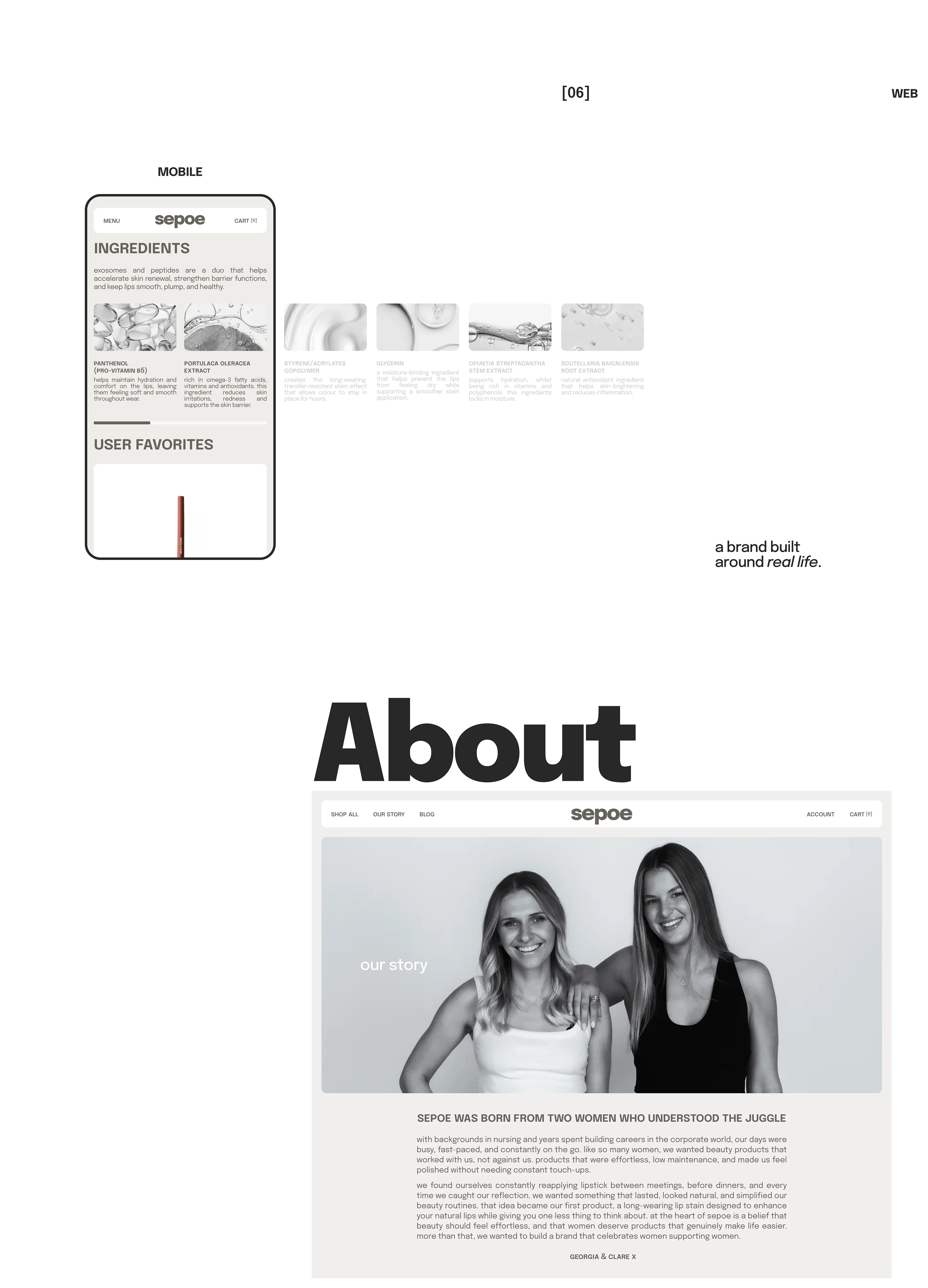 SEPOE — Beauty E-commerce Website | UX/UI Design — Изображение №11 — Интерфейсы на Dprofile