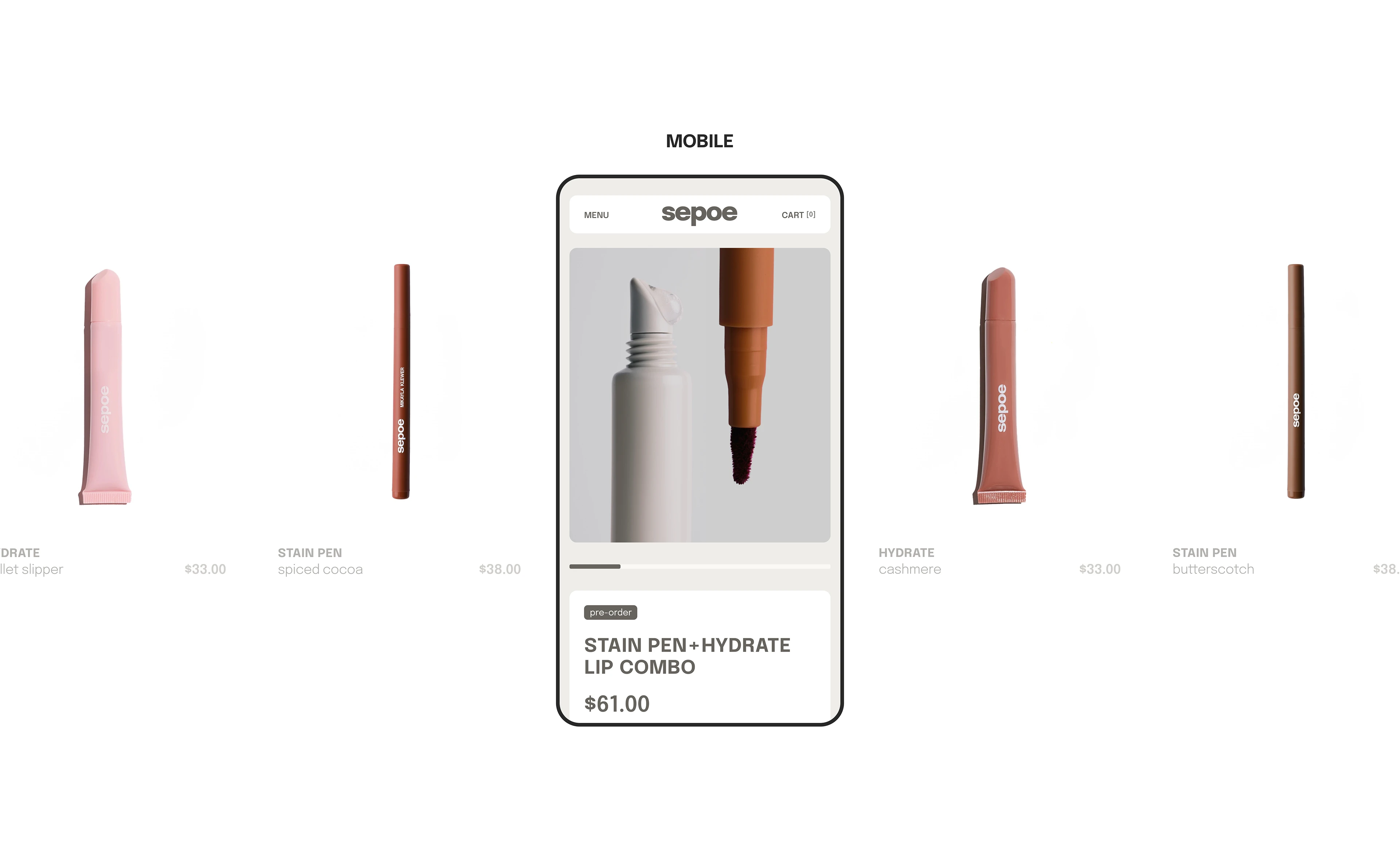 SEPOE — Beauty E-commerce Website | UX/UI Design — Изображение №9 — Интерфейсы на Dprofile