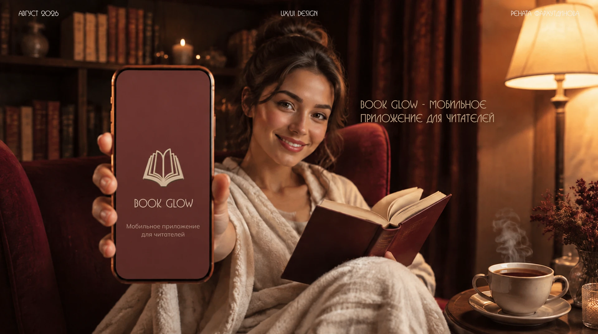 Book Glow. Мобильное приложение - Читательский календарь — Изображение №1 — Интерфейсы на Dprofile