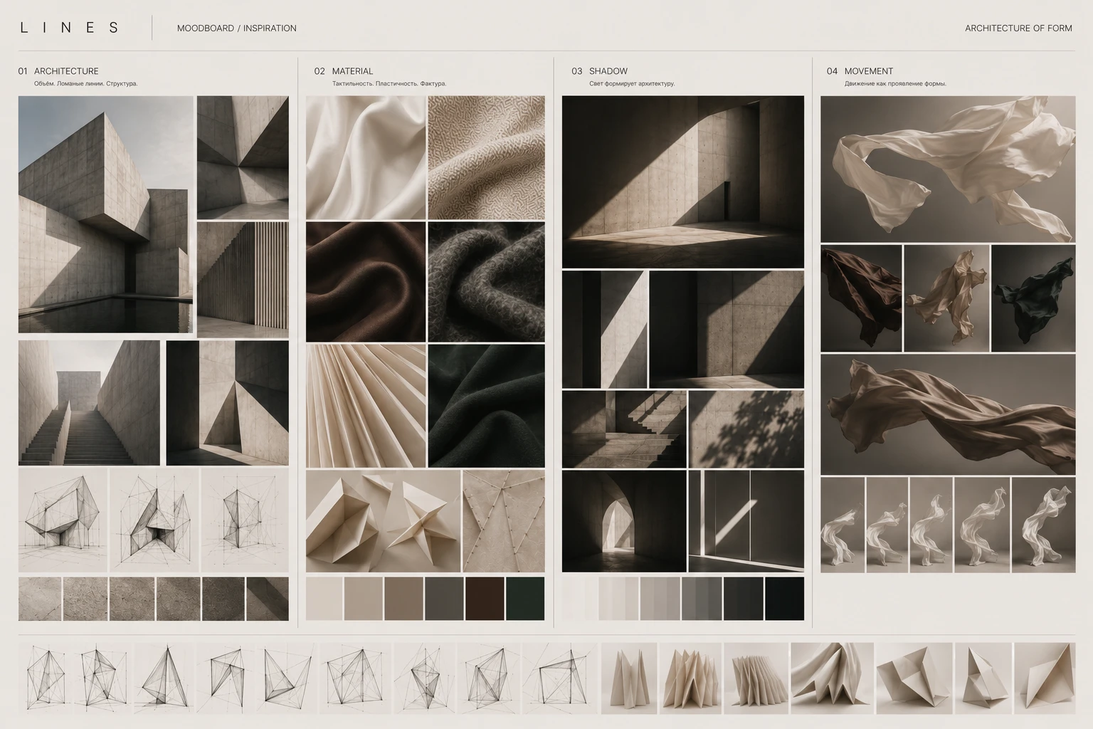 Коллекция женской одежды "LINES" Architecture of Form. — Изображение №3 — Брендинг, Промдизайн на Dprofile