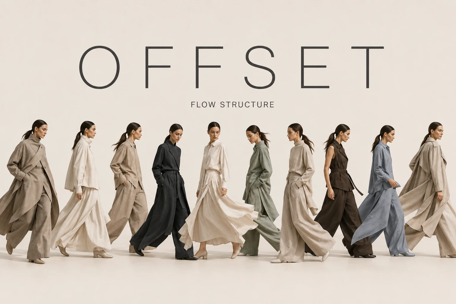 Коллекция женской одежды "OFFSET" flow structure — Изображение №7 — Брендинг, Промдизайн на Dprofile