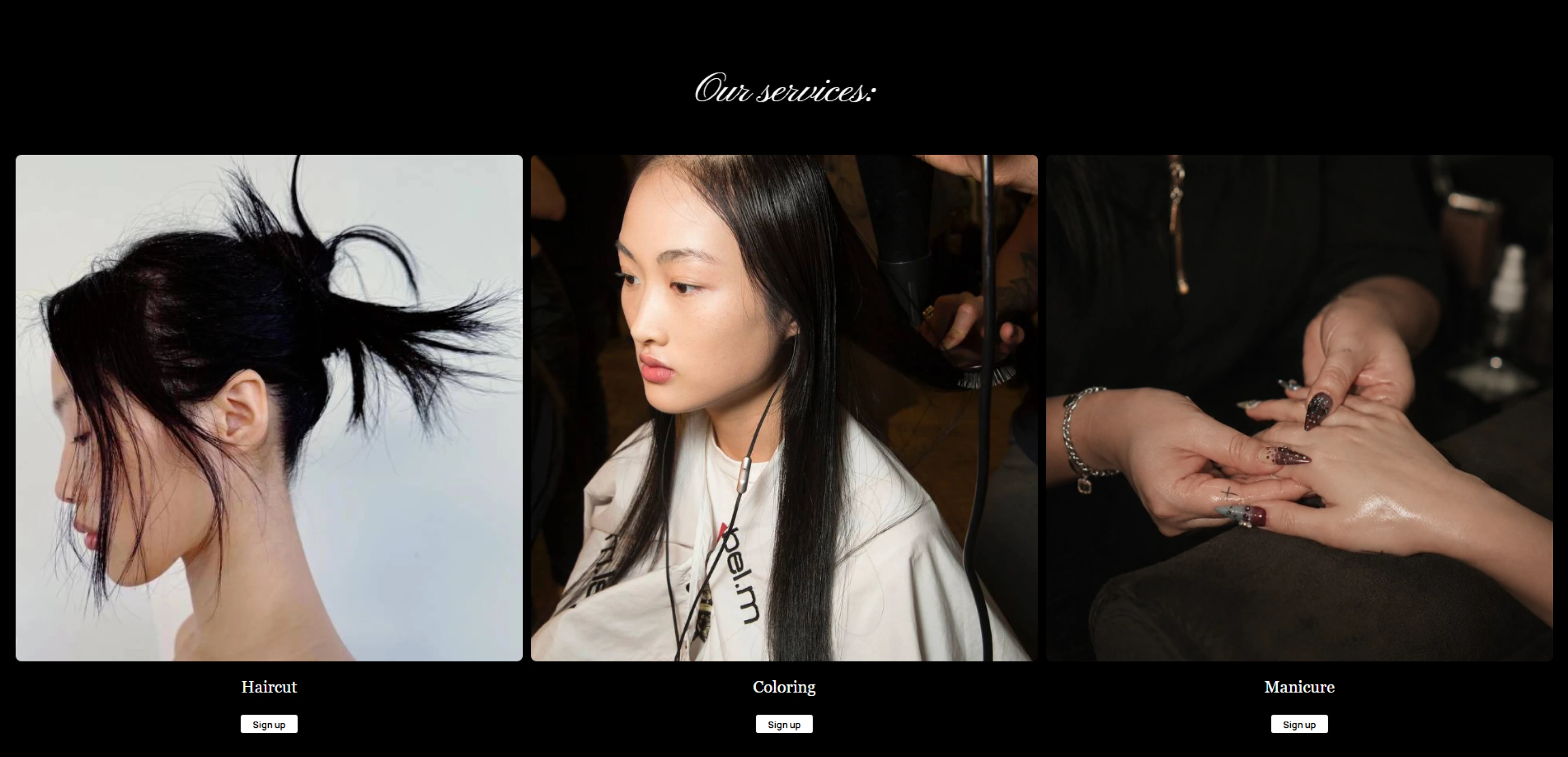 Website for a beauty salon — Изображение №4 — Интерфейсы, Графика на Dprofile