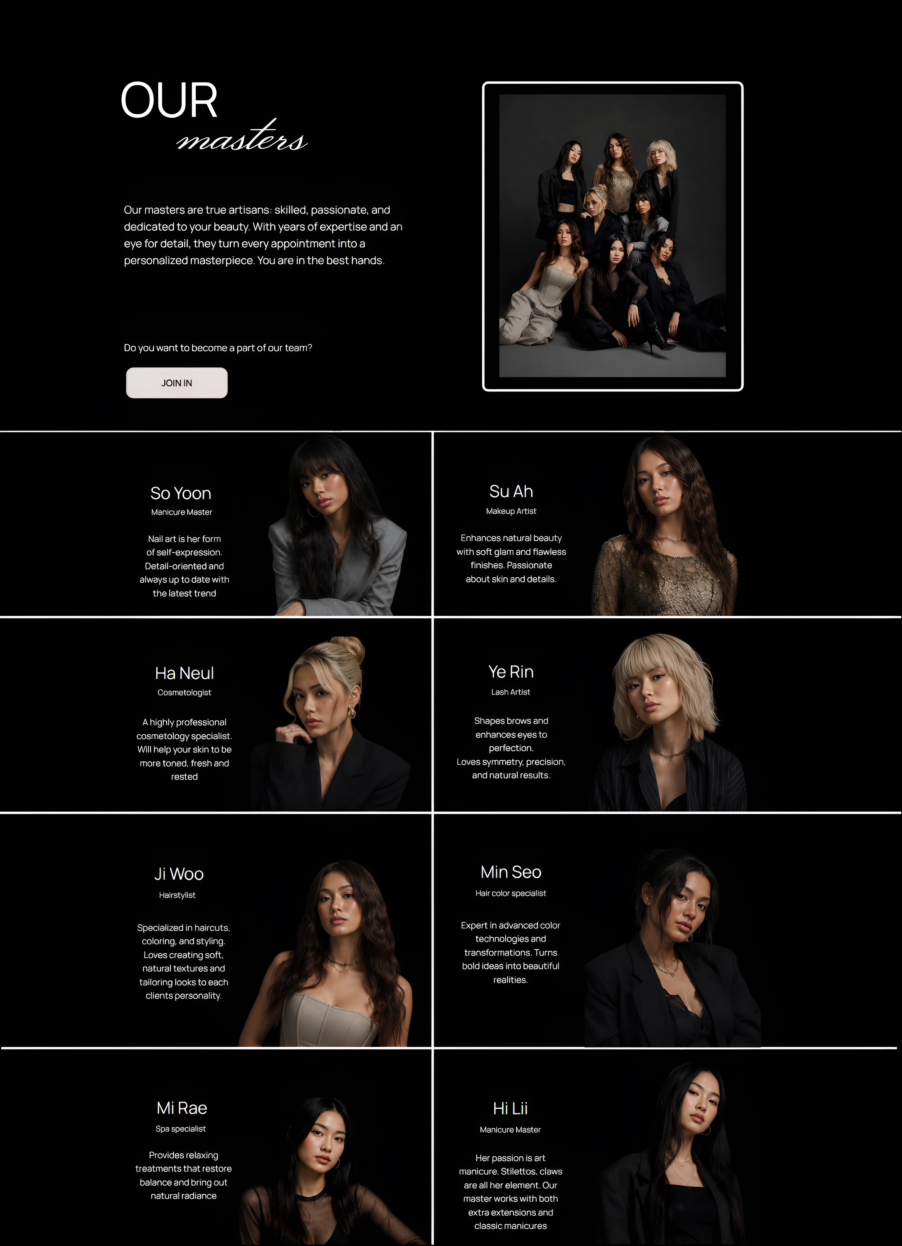 Website for a beauty salon — Изображение №6 — Интерфейсы, Графика на Dprofile