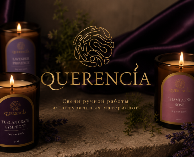 Брендинг и упаковка для бренда свечей Querencia — Брендинг на Dprofile
