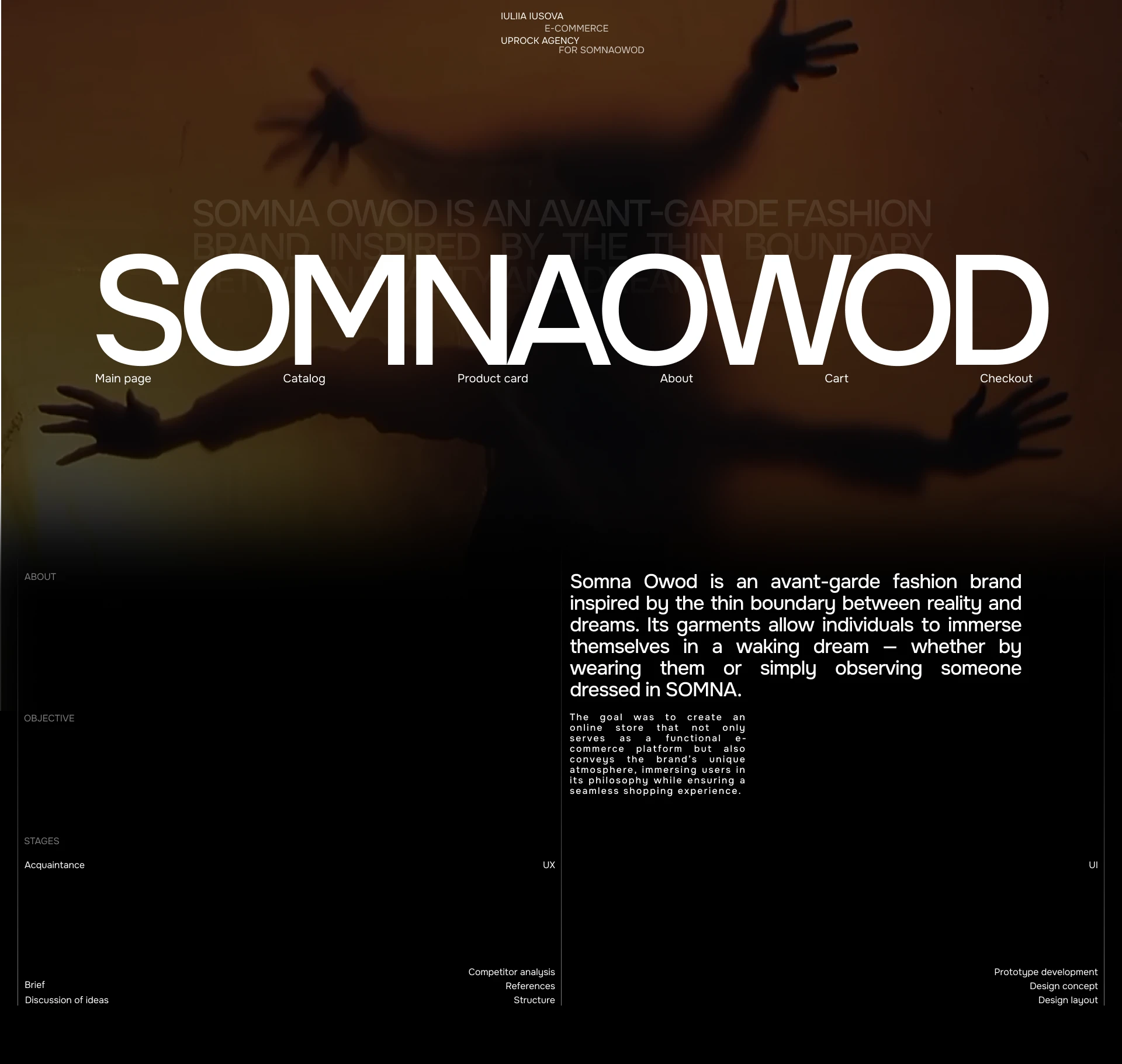Интернет-магазин бренда Somna Owod — Изображение №1 — Интерфейсы на Dprofile