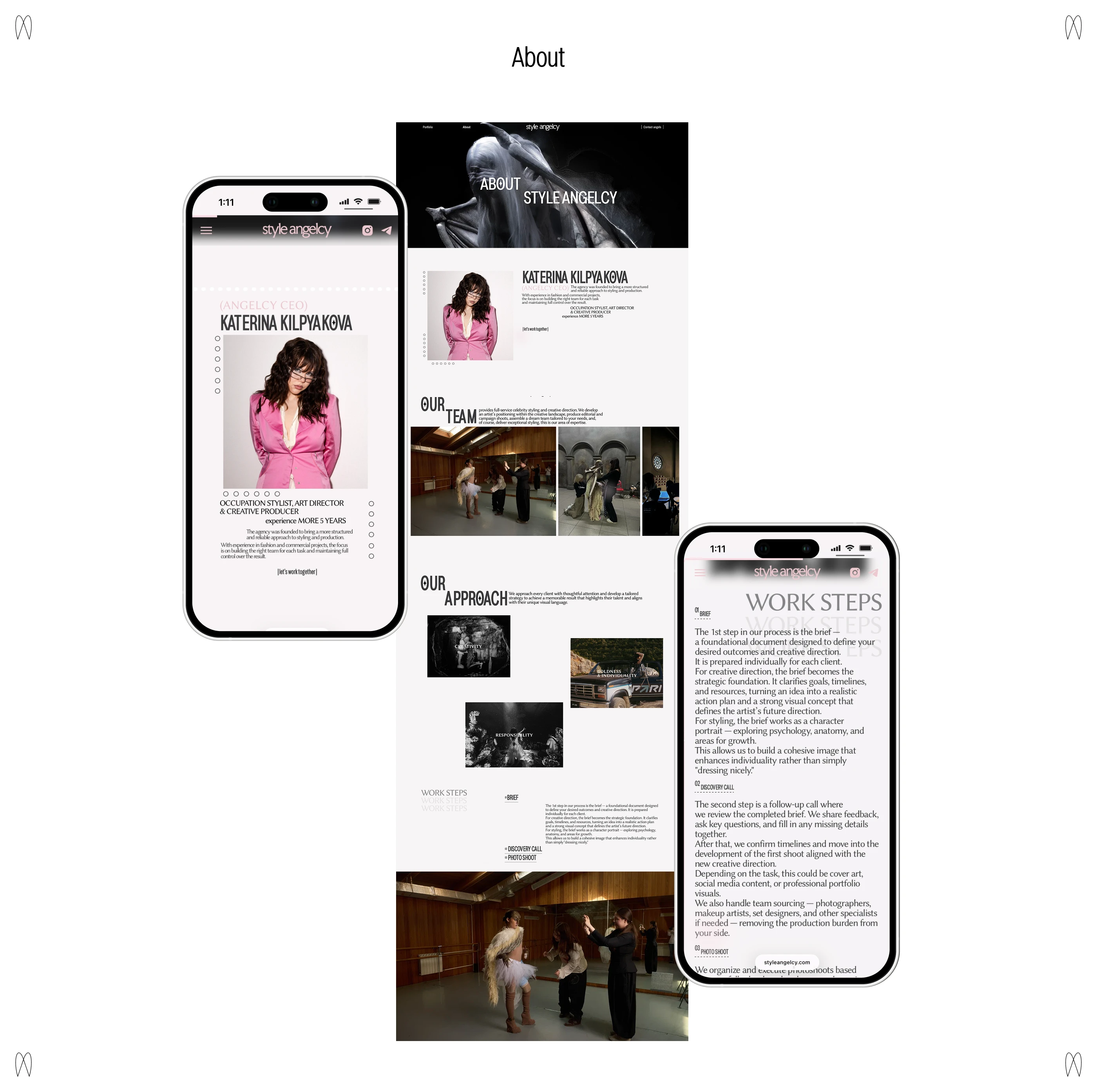 Айдентика и сайт STYLE ANGELCY — Изображение №14 — Интерфейсы, Брендинг на Dprofile