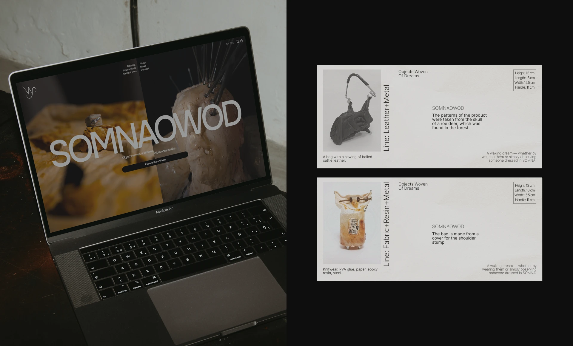 Интернет-магазин бренда Somna Owod — Изображение №2 — Интерфейсы на Dprofile