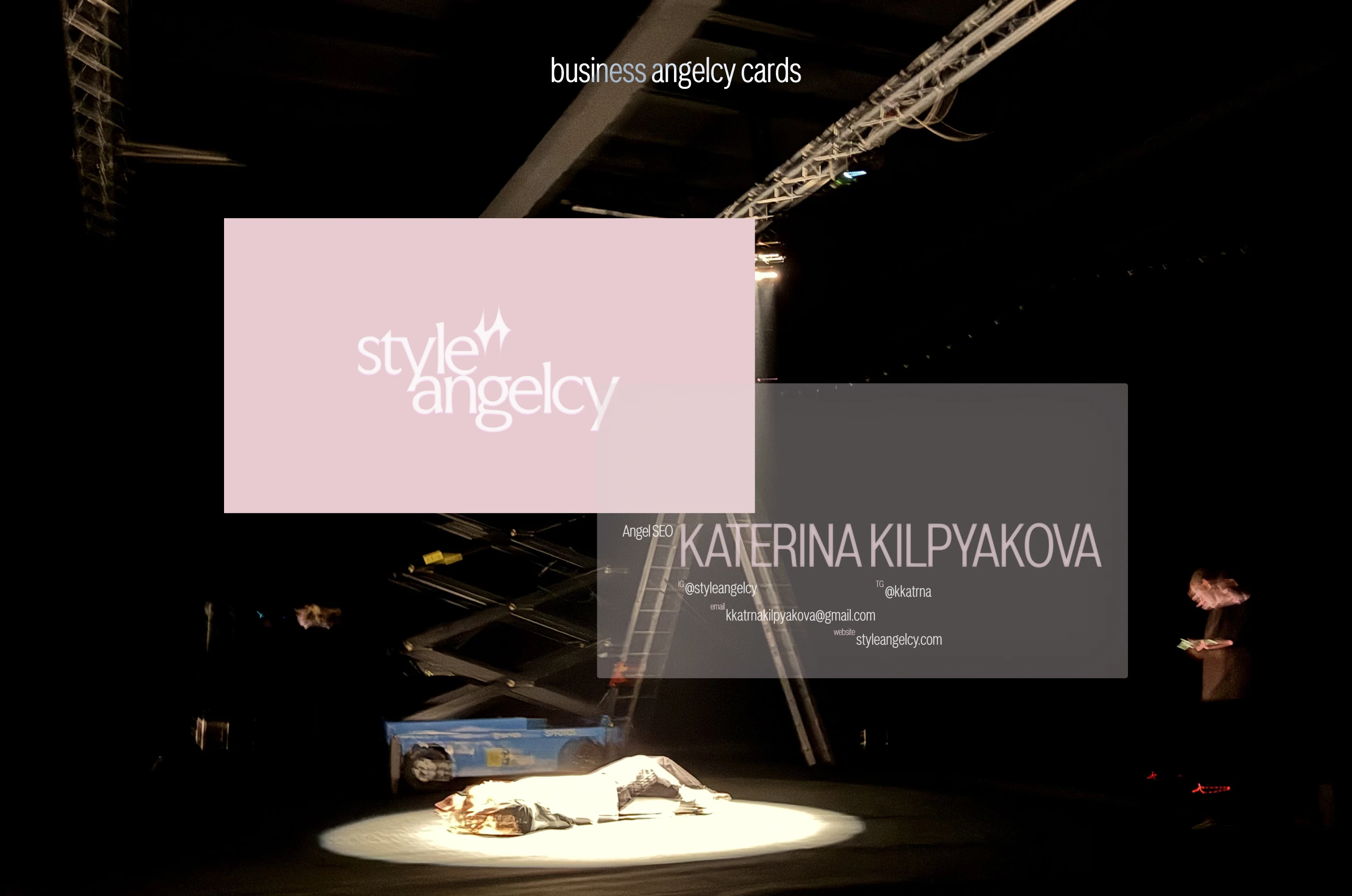 Айдентика и сайт STYLE ANGELCY — Изображение №7 — Интерфейсы, Брендинг на Dprofile
