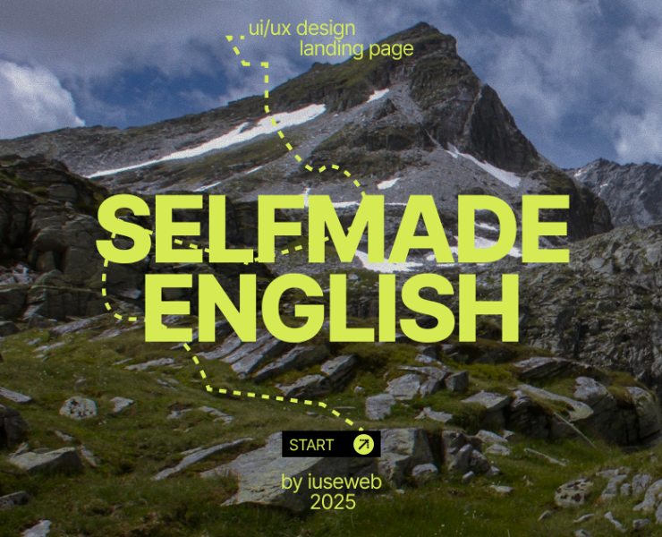 Дизайн и разработка сайта SELFMADE ENGLISH — Интерфейсы, Брендинг на Dprofile