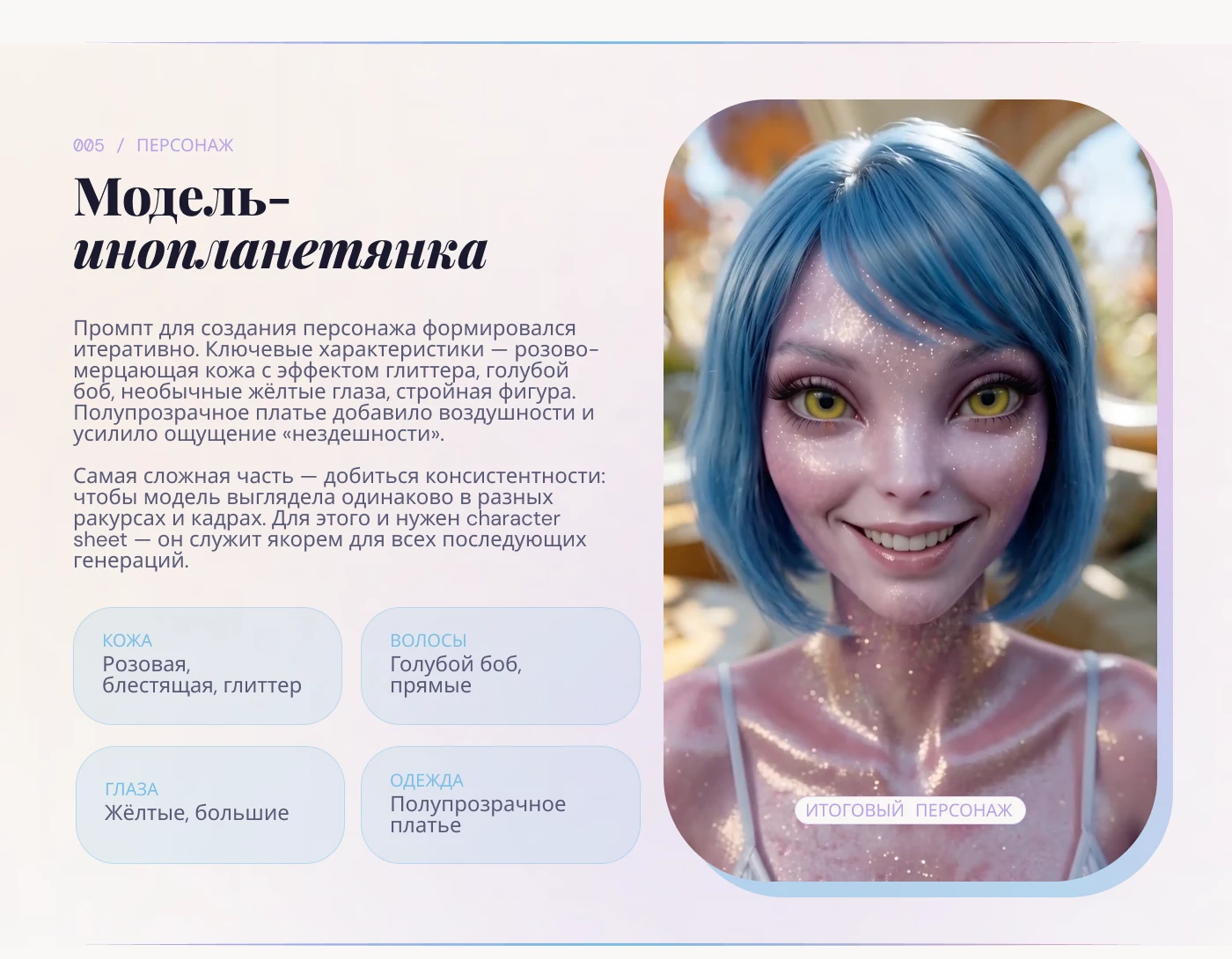 Alien Influencer — Изображение №6 — Маркетинг, Нейро на Dprofile