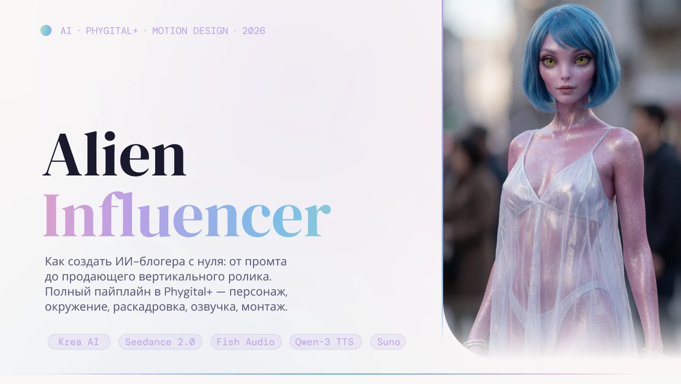 Alien Influencer — Изображение №1 — Маркетинг, Нейро на Dprofile