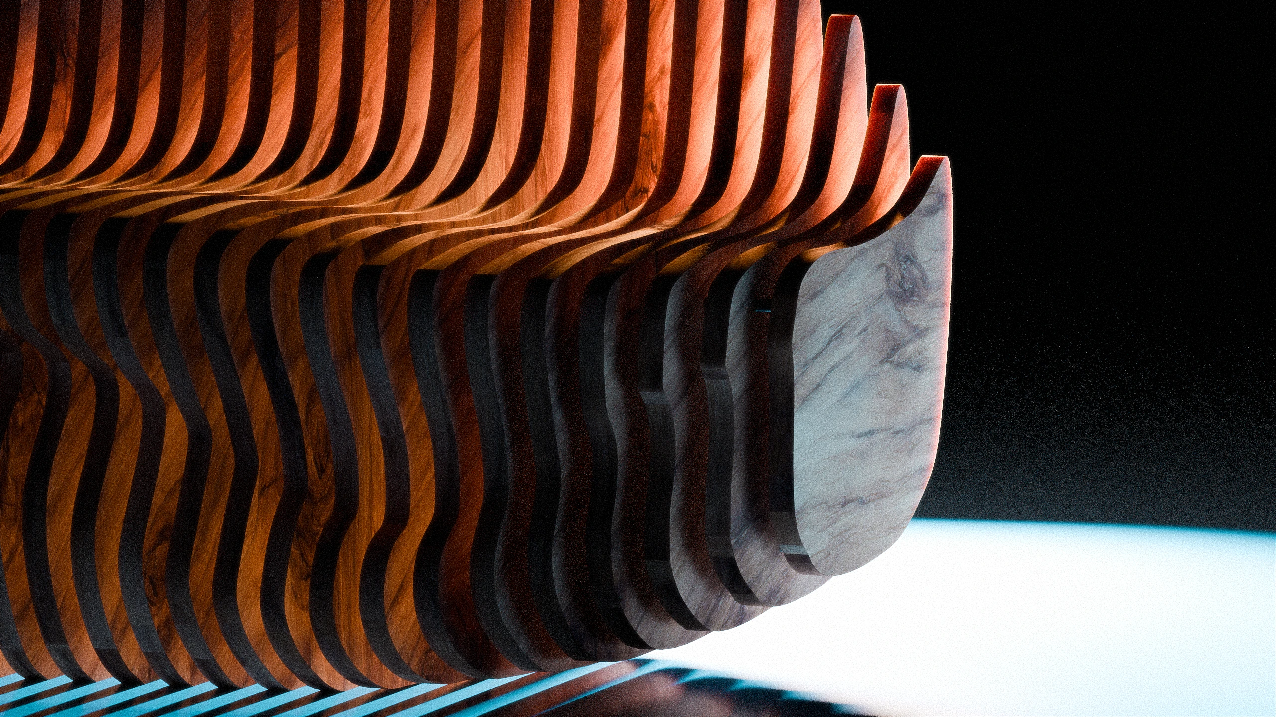 Wooden Bench | CNC Ready & CGI Visualization — Изображение №2 — 3D, Промдизайн на Dprofile