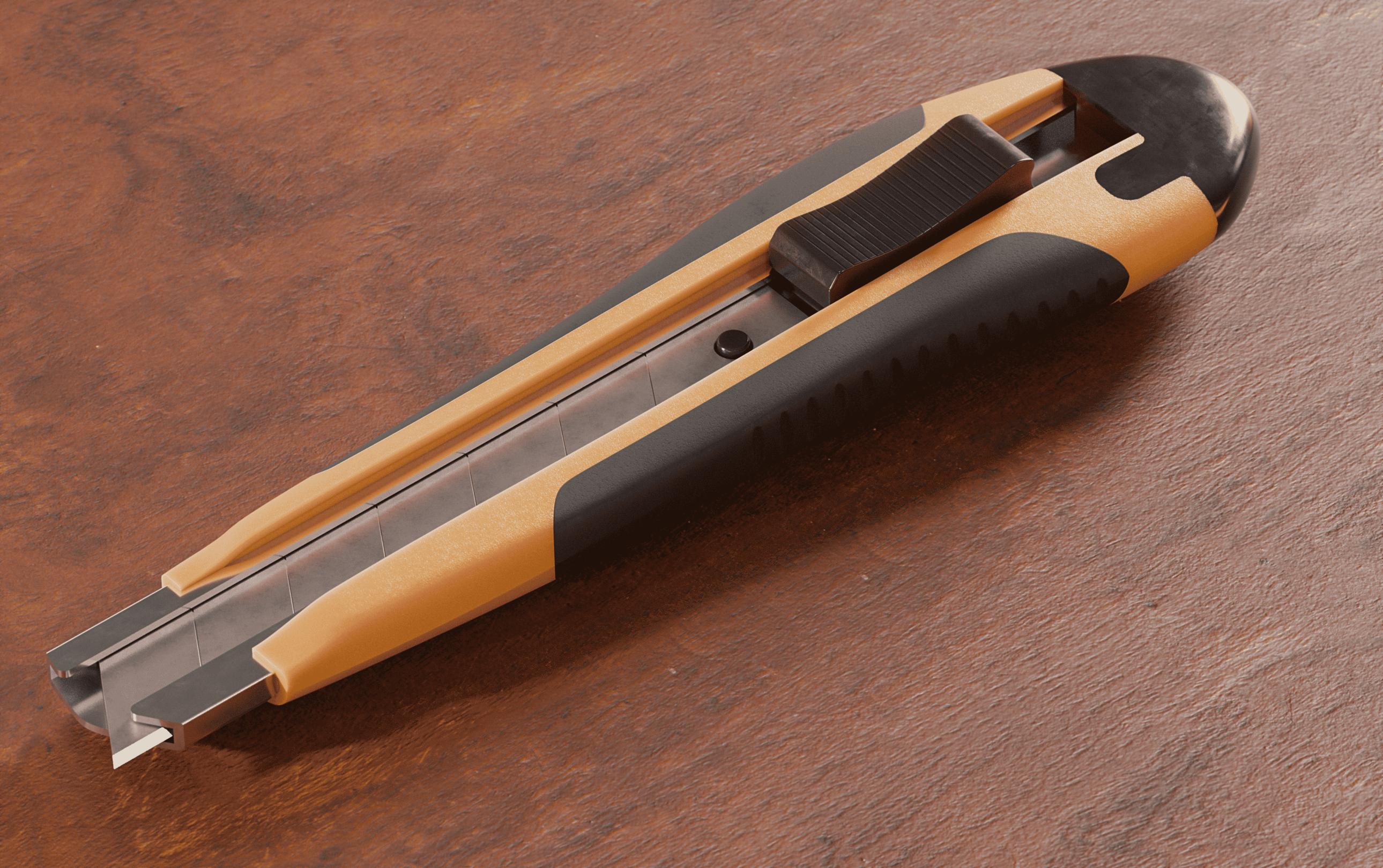 Utility Knife CAD Study | Modeling & CGI Rendering — Изображение №1 — 3D, Промдизайн на Dprofile