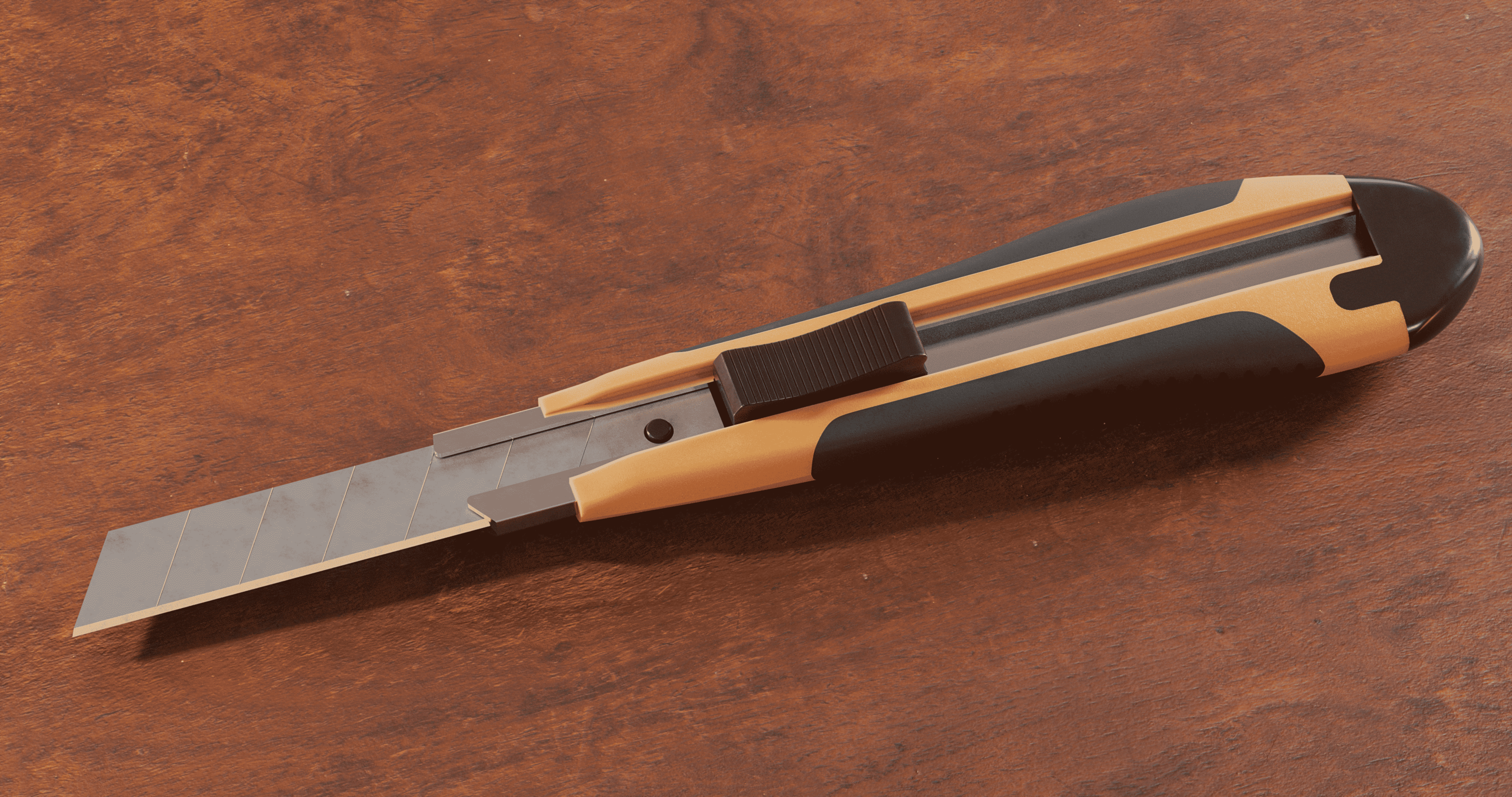 Utility Knife CAD Study | Modeling & CGI Rendering — Изображение №2 — 3D, Промдизайн на Dprofile