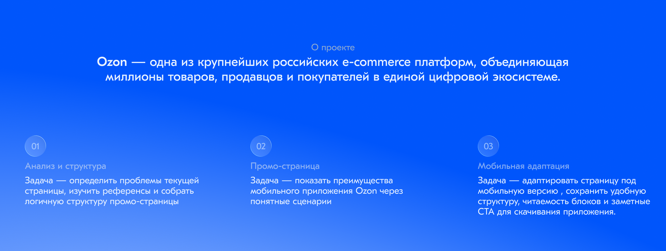 Промо-страница Ozon — Изображение №2 — Интерфейсы на Dprofile