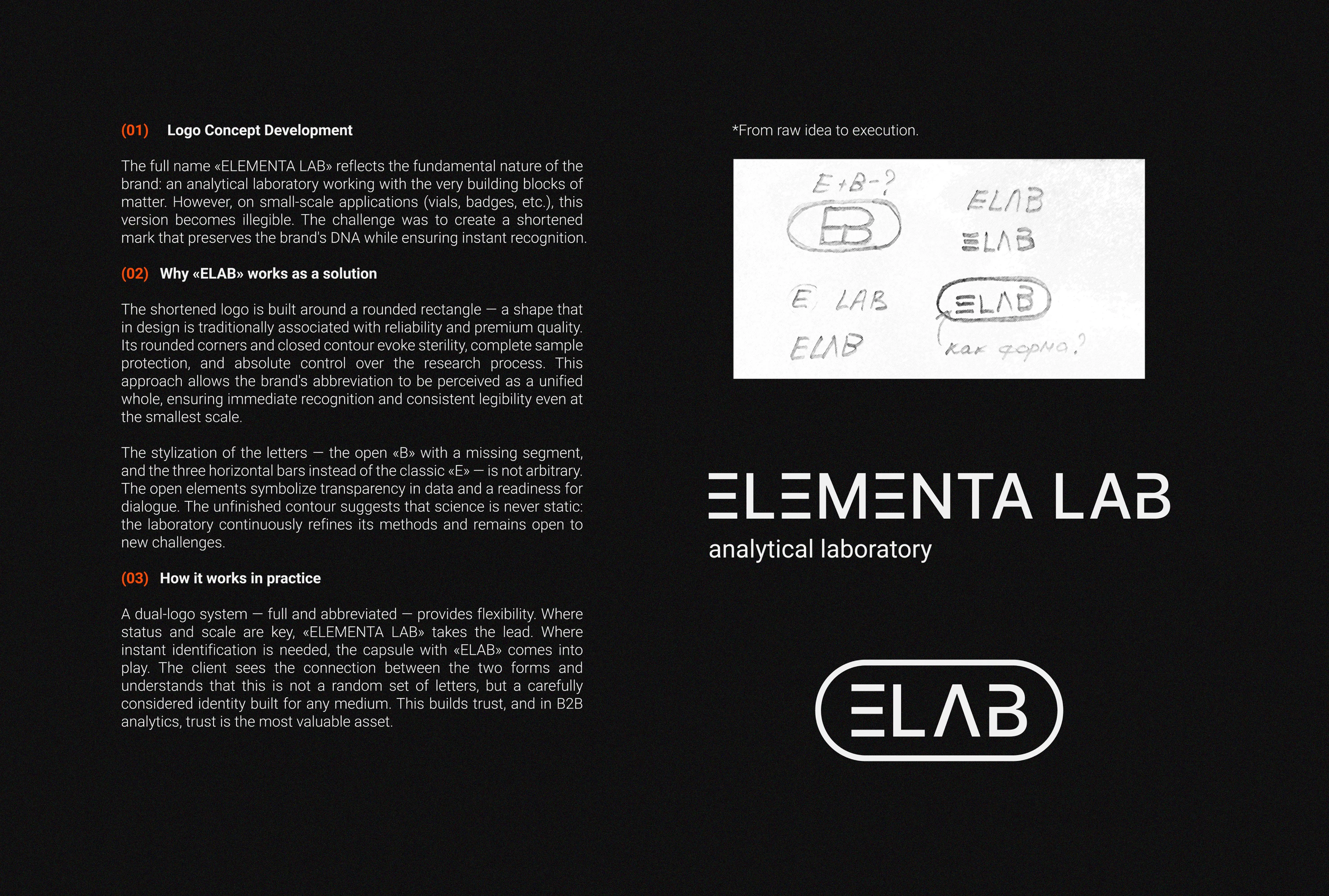 ELAB: Branding for an Analytical Laboratory — Изображение №2 — Брендинг на Dprofile