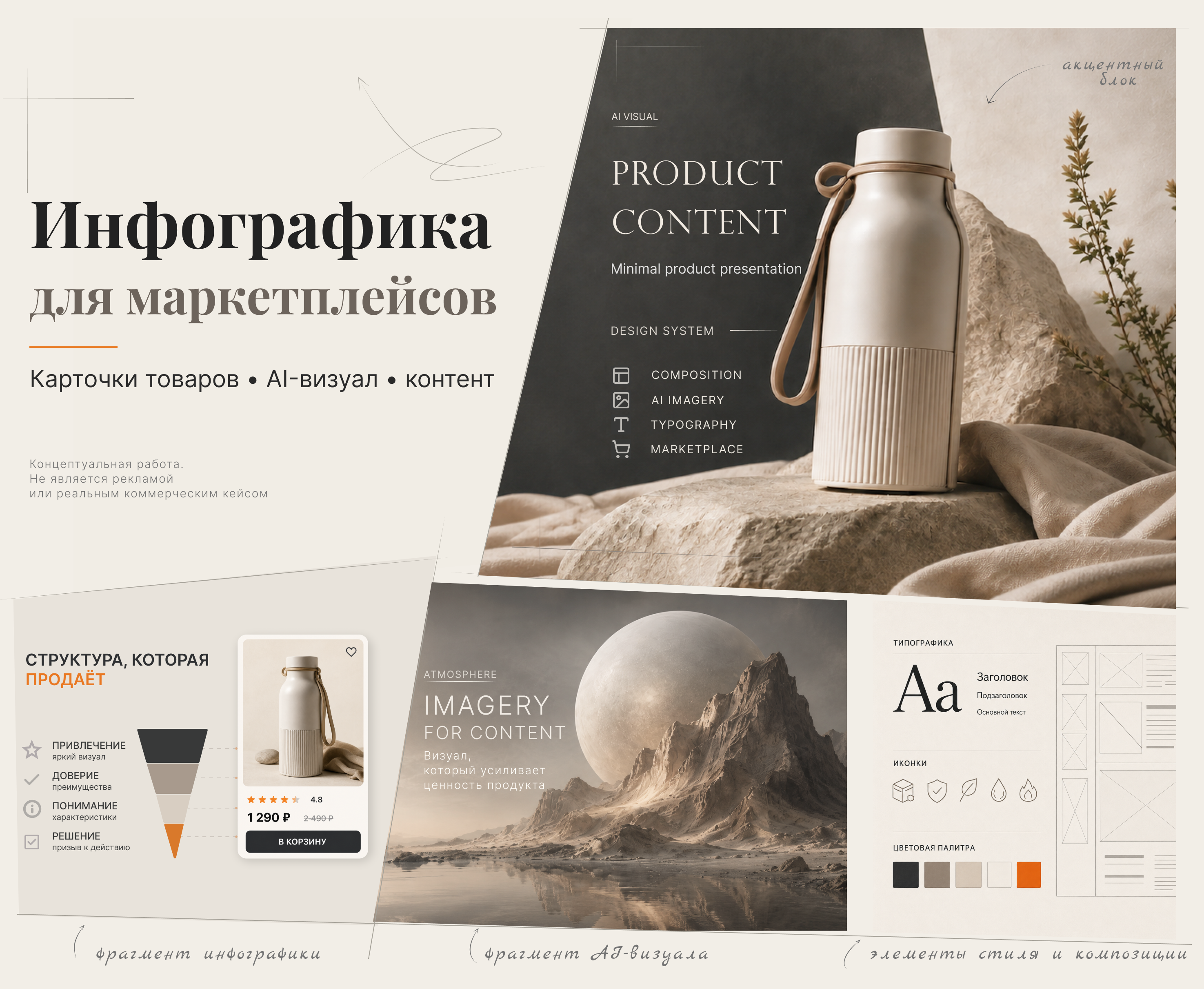 Инфографика для маркетплейсов — визуальная система — Изображение №1 — Маркетинг, Нейро на Dprofile