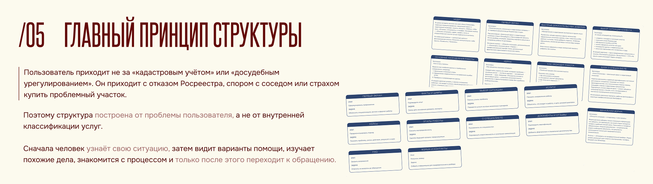 Сайт для кадастрового юриста — Изображение №6 — Интерфейсы на Dprofile