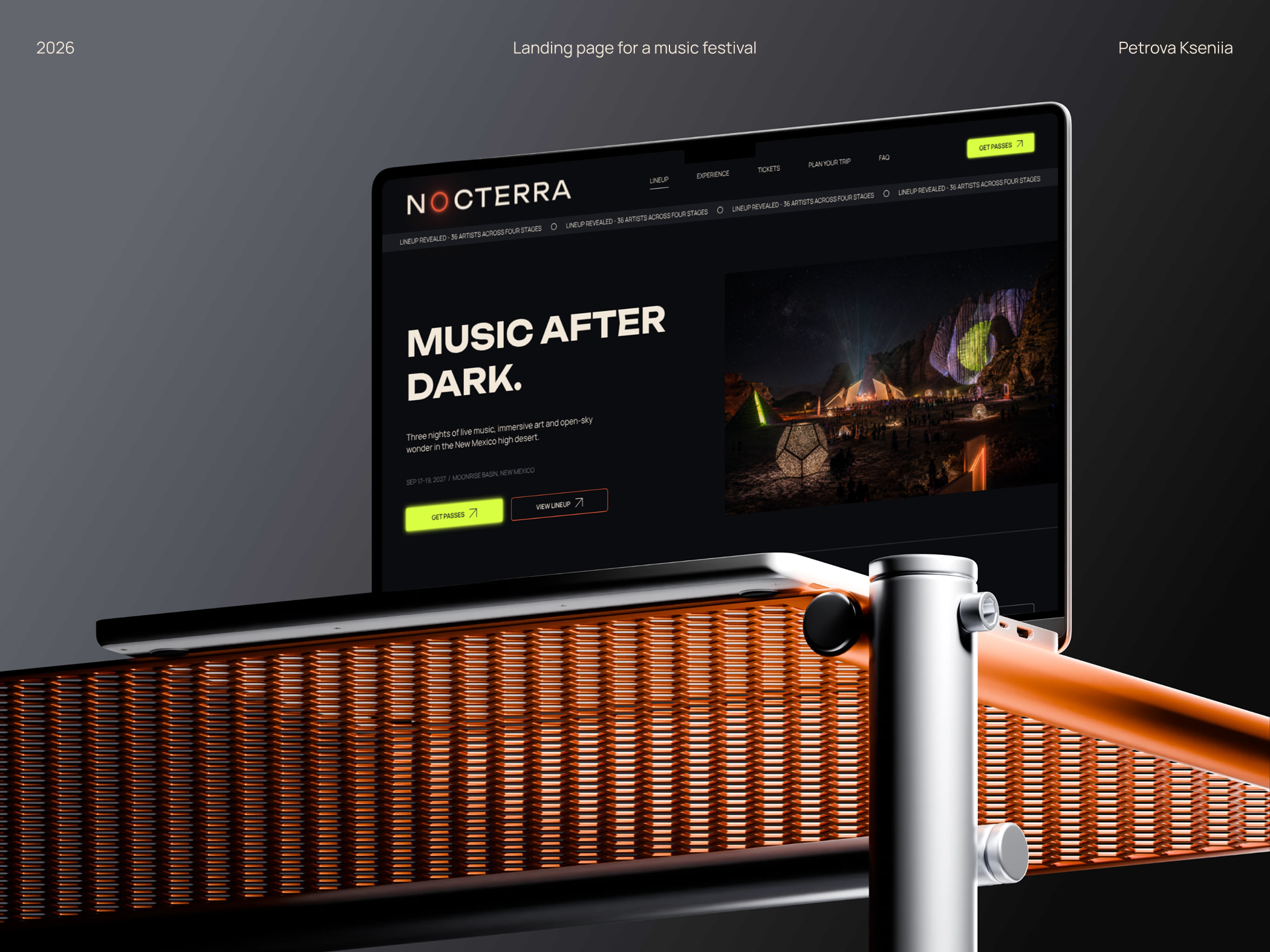 Landing page for a music festival — Изображение №1 — Интерфейсы на Dprofile